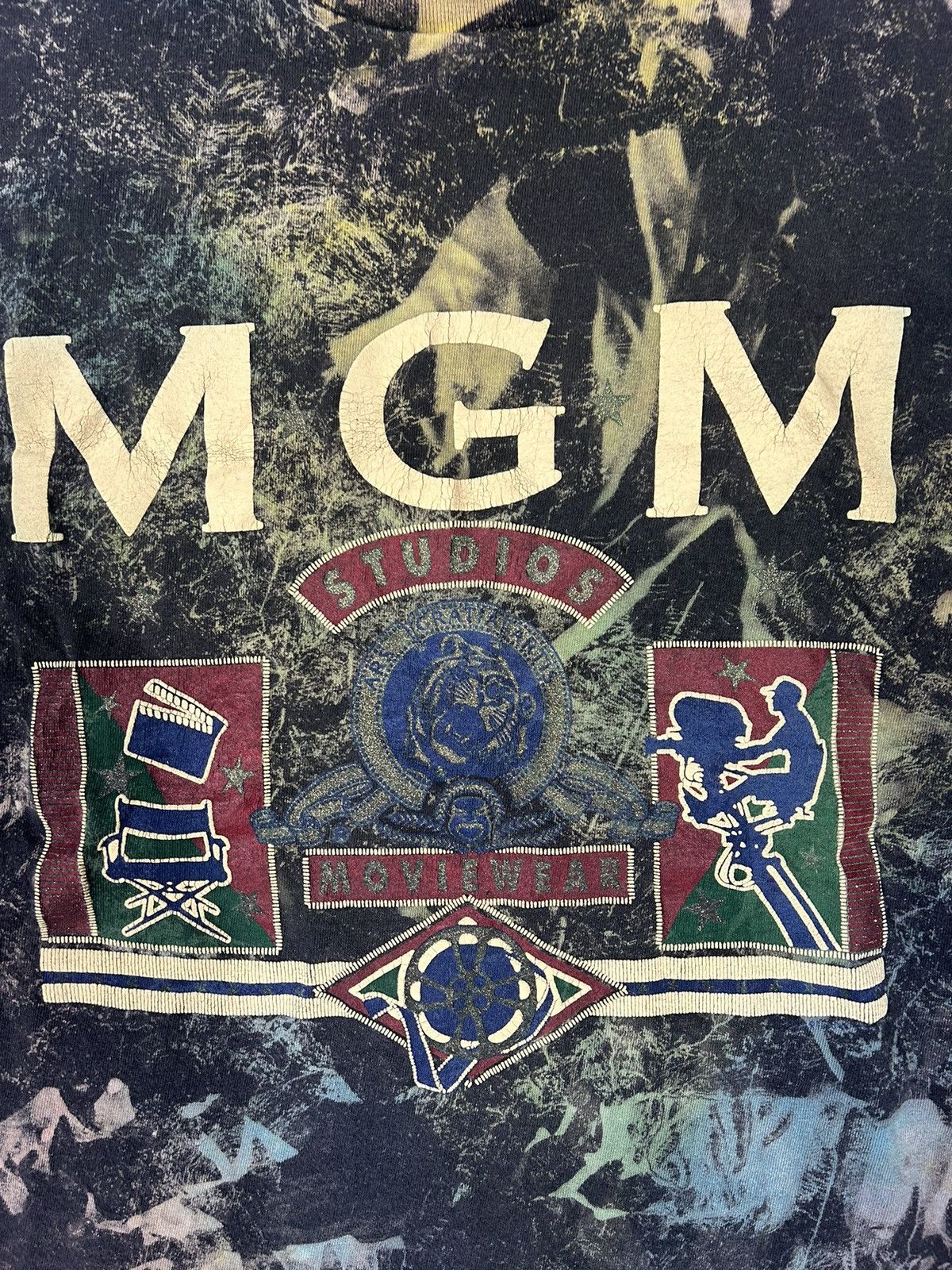 Vintage Crazy Vintage Dyed MGM Studios Graphic Tee Shirt 90s Size US L / EU 52-54 / 3 - 2 Thumbnail