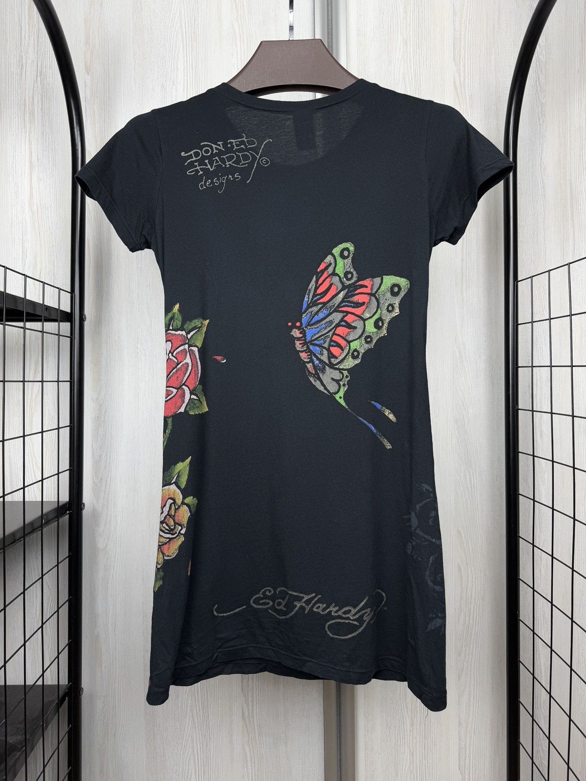 Ed Hardy Rare print vintage “Love” Long T-shirt Ed Hardy made in USA Size M / US 6-8 / IT 42-44 - 9 Thumbnail