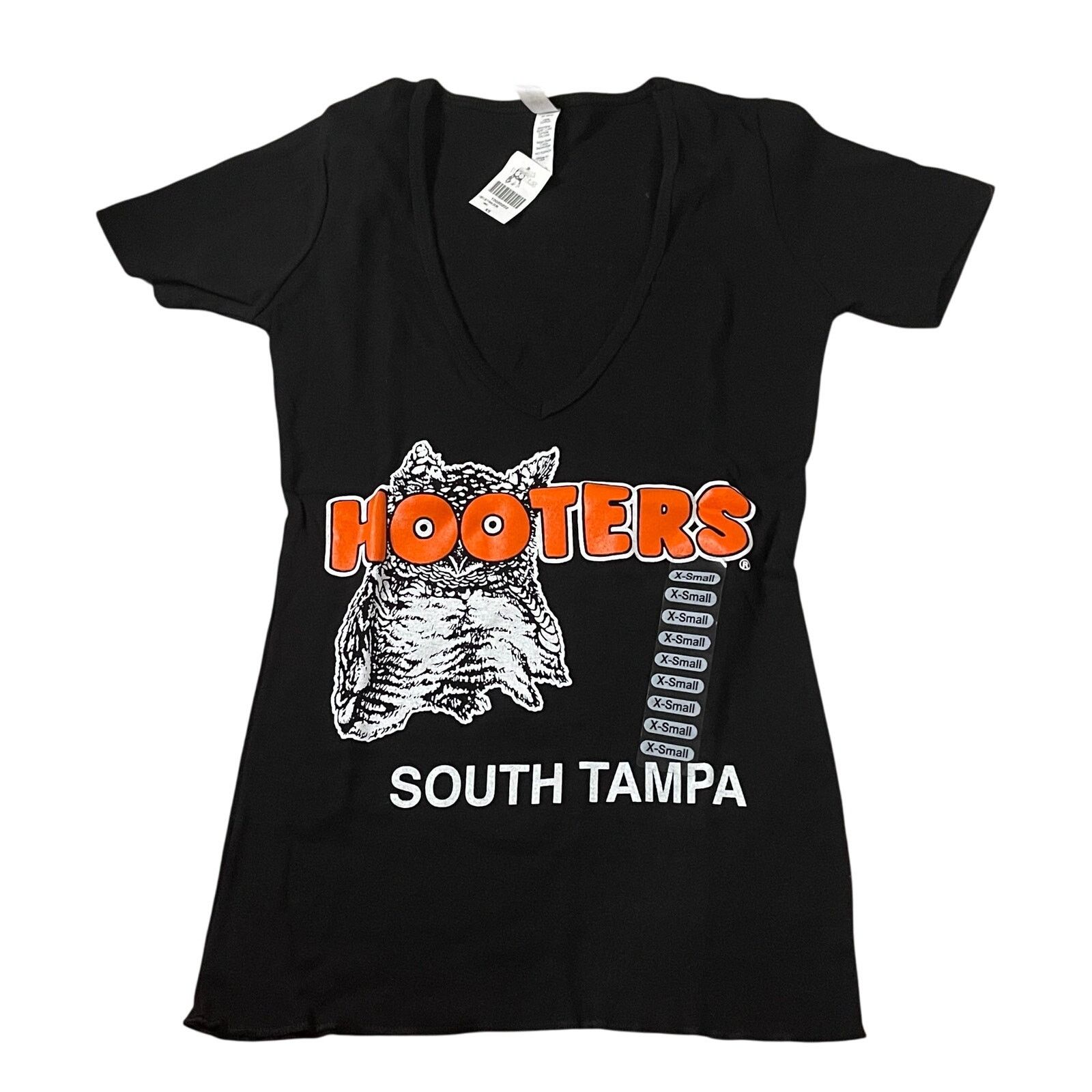 Other New Women Hooters Uniform V-Neck tee Shorts Sock hose Xs/Xxs Size XS / US 0-2 / IT 36-38 - 4 Thumbnail