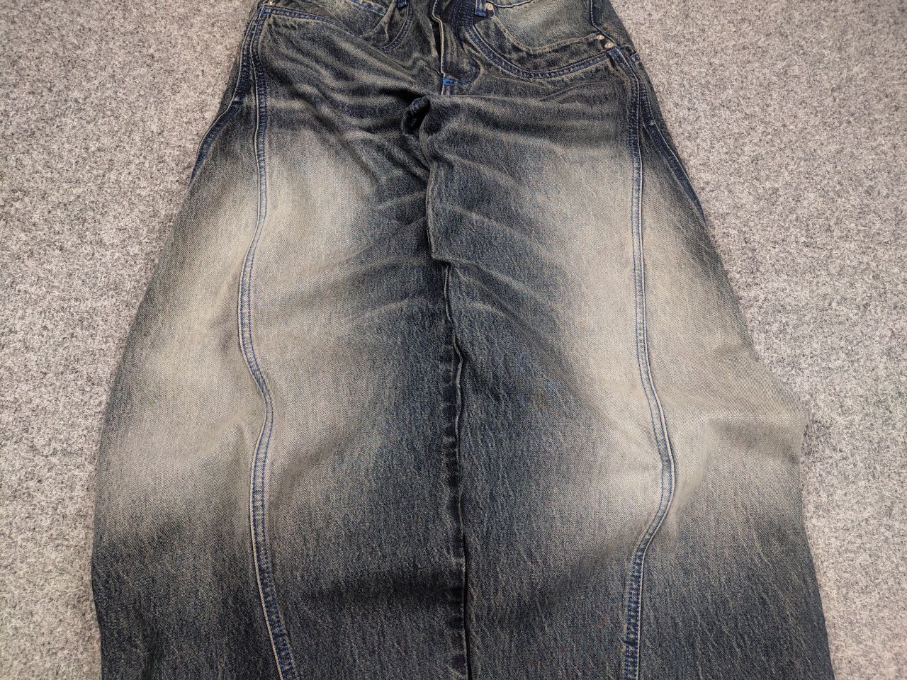 Vintage Abri studio Design heart Berto Baggy Faded denim Pants Jeans Size US 30 / EU 46 - 6 Thumbnail