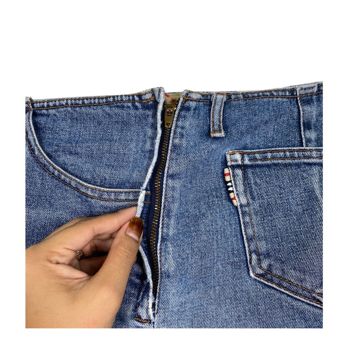 Burberry Prorsum 💥BURBERRY BLUE LABLE DENIM JEAN SKIRT Size 30" / US 8 / IT 44 - 5 Thumbnail