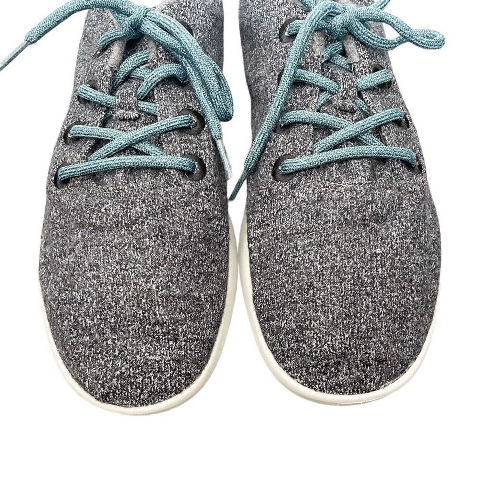 Allbirds AllBirds Wool Runners Men’s Size 12 Gray Turquoise Size US 12 / EU 45 - 4 Thumbnail