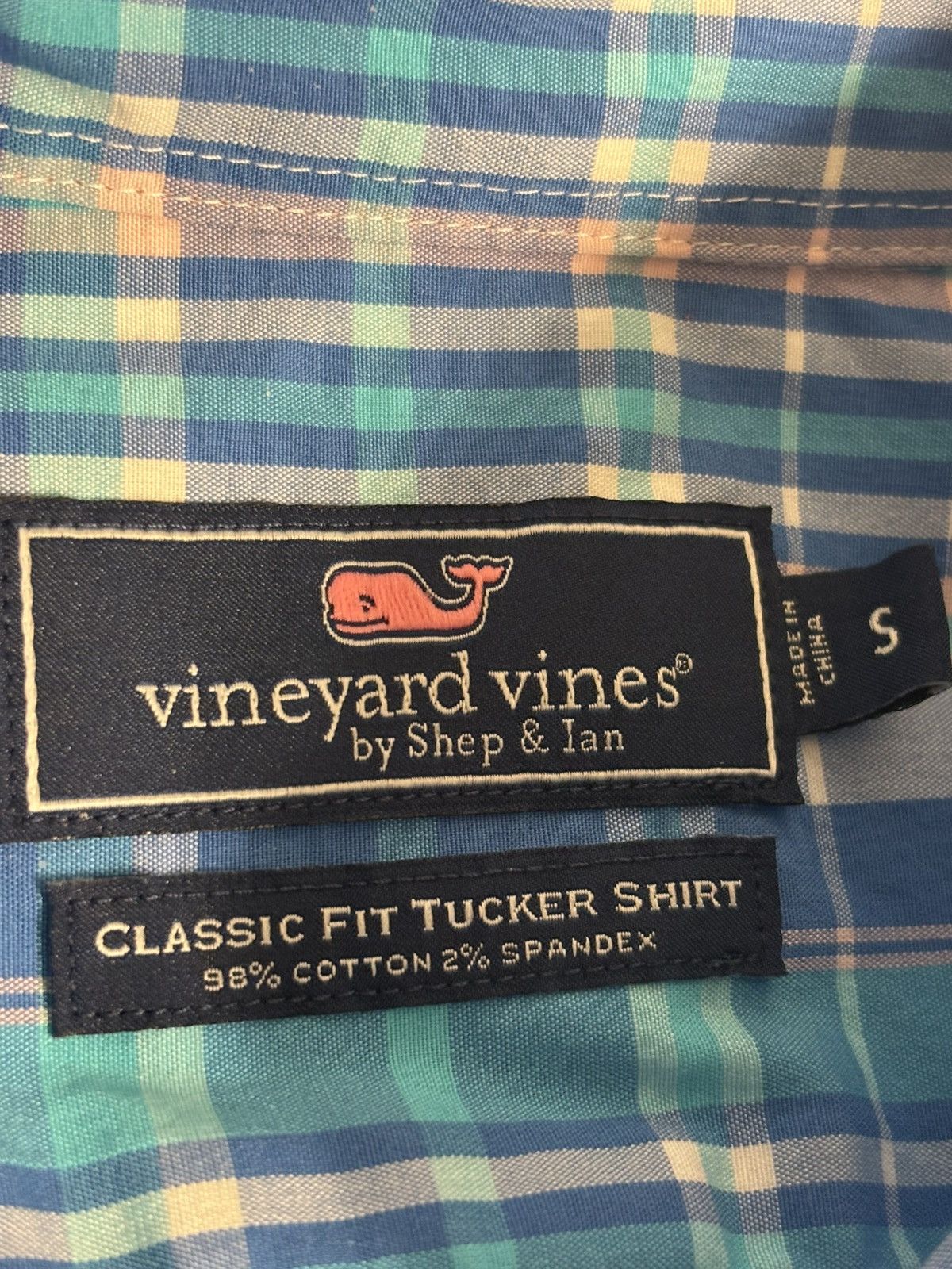 Vineyard Vines Vineyard Vines Men’s Classic Fit Tucker Shirt Blue Plaid, S Size US S / EU 44-46 / 1 - 3 Thumbnail