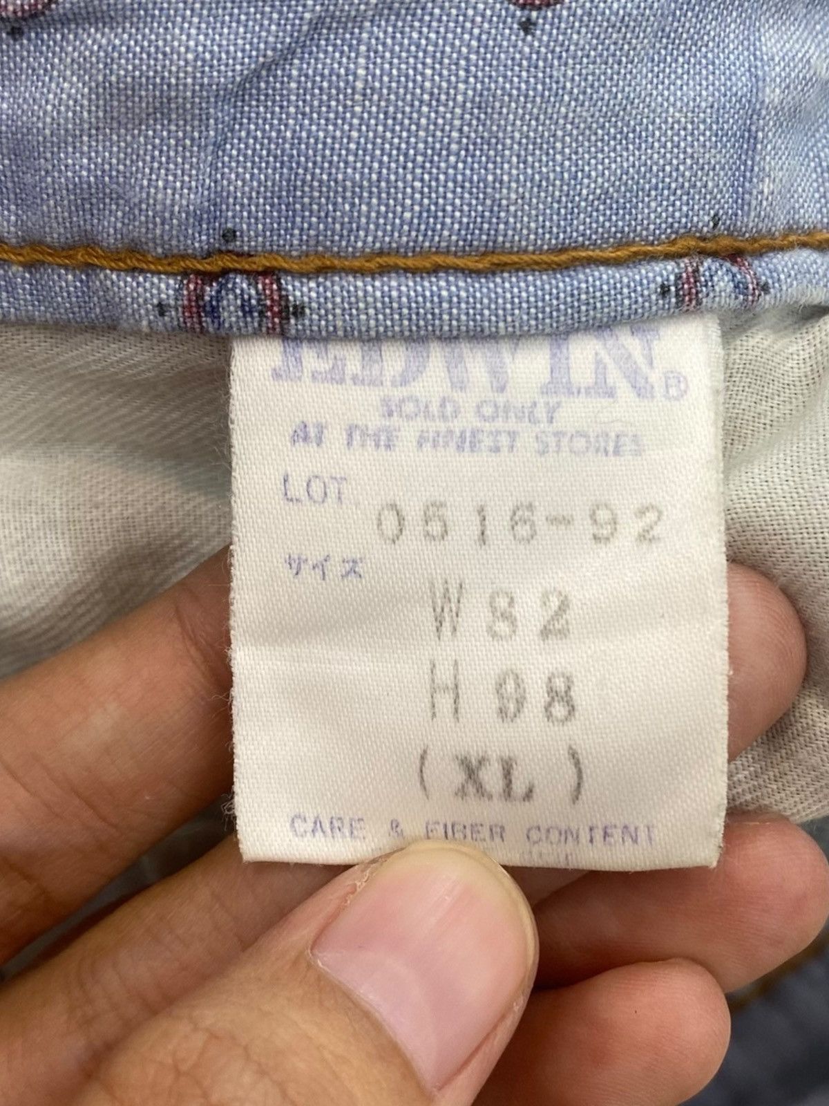 Edwin Edwin Blue Faded Wash Style Baggy Jeans Size US 32 / EU 48 - 10 Thumbnail