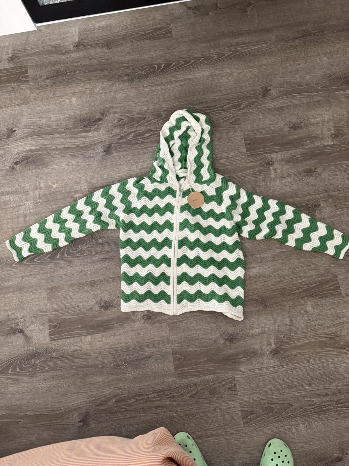 YITAI Yitai Green Shale Stitch Hoodie Medium Size US M / EU 48-50 / 2 - 1 Thumbnail