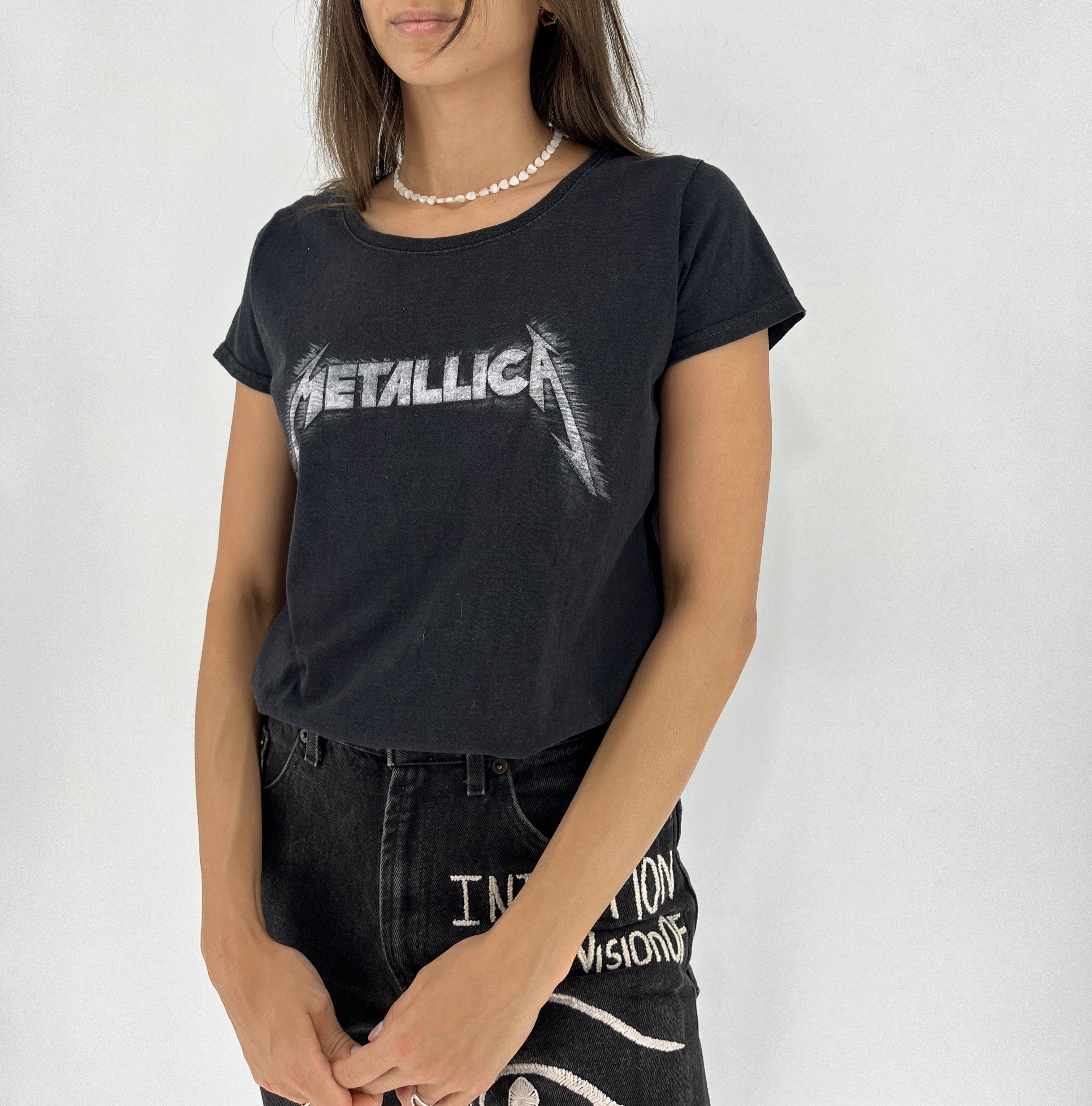 Band Tees × Vintage Vintage Y2K Metallica Band Tour Distressed Tshirt Streetwear Size M / US 6-8 / IT 42-44 - 3 Thumbnail