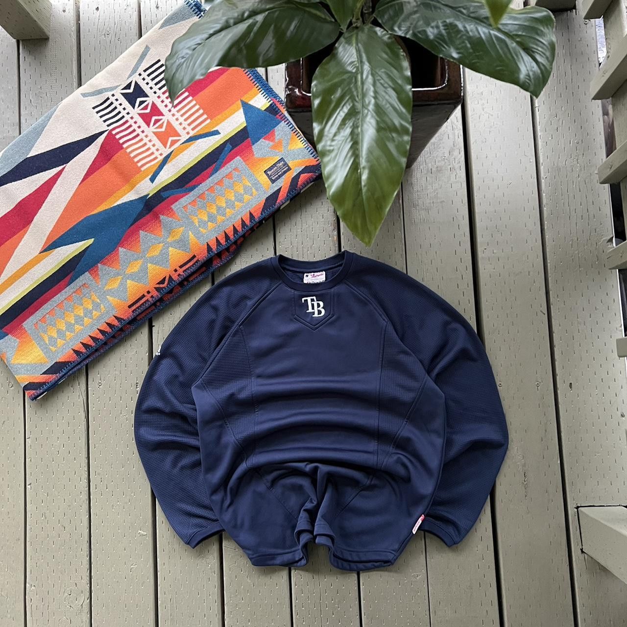 MLB × Vintage Vintage Y2K Tampa Bay Rays Pullover Sweatshirt Size US XL / EU 56 / 4 - 4 Thumbnail