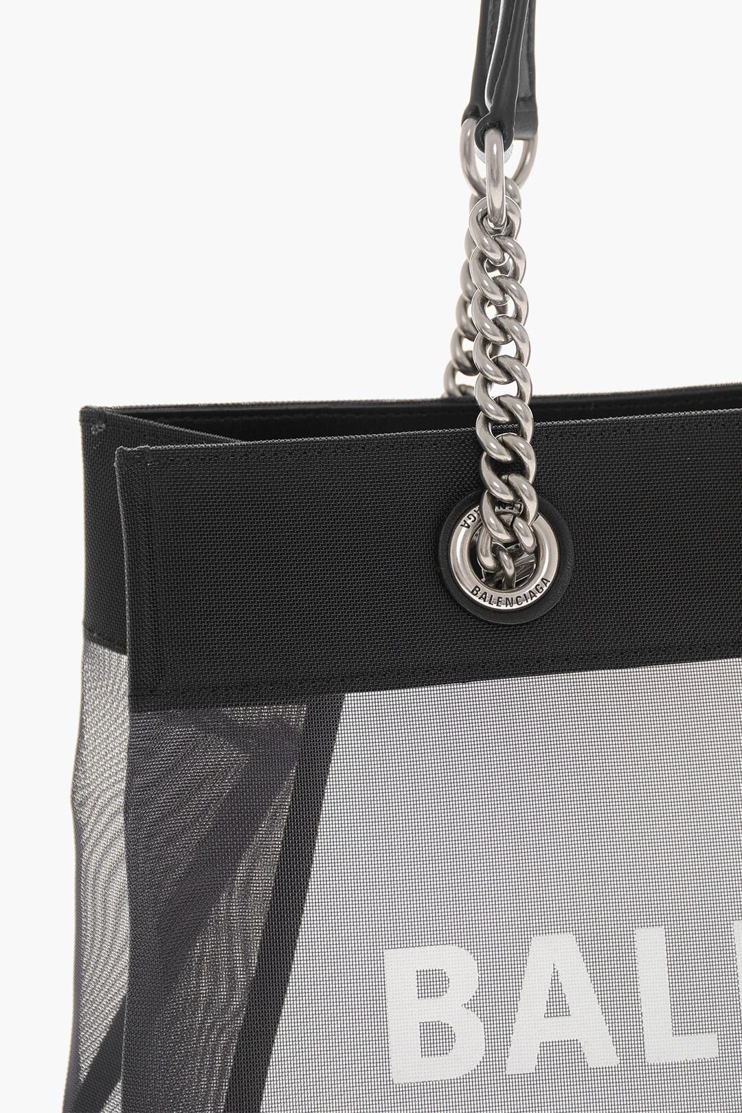 Balenciaga og1mm0326 Size: OS / Semi-Transparent Tote Bag in Black Size ONE SIZE - 4 Thumbnail