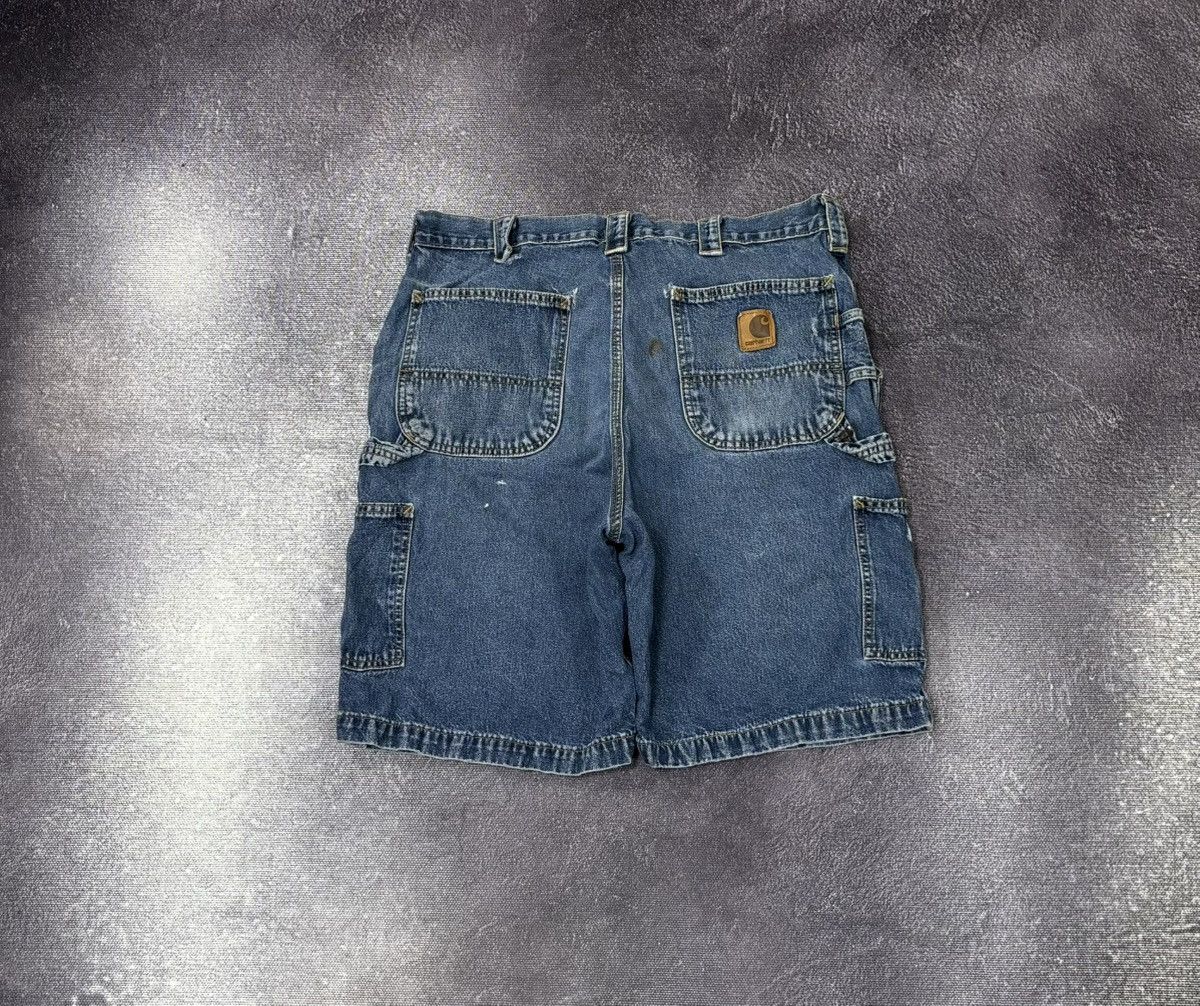 Carhartt Vintage 90s Carhartt USA Hype Work Blue Denim Shorts Jorts Size US 36 / EU 52 - 1 Thumbnail