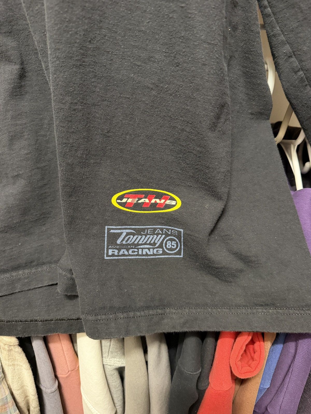 Tommy Jeans Vintage Tommy Jeans Denim Racing Long-sleeve Black Size US L / EU 52-54 / 3 - 6 Thumbnail
