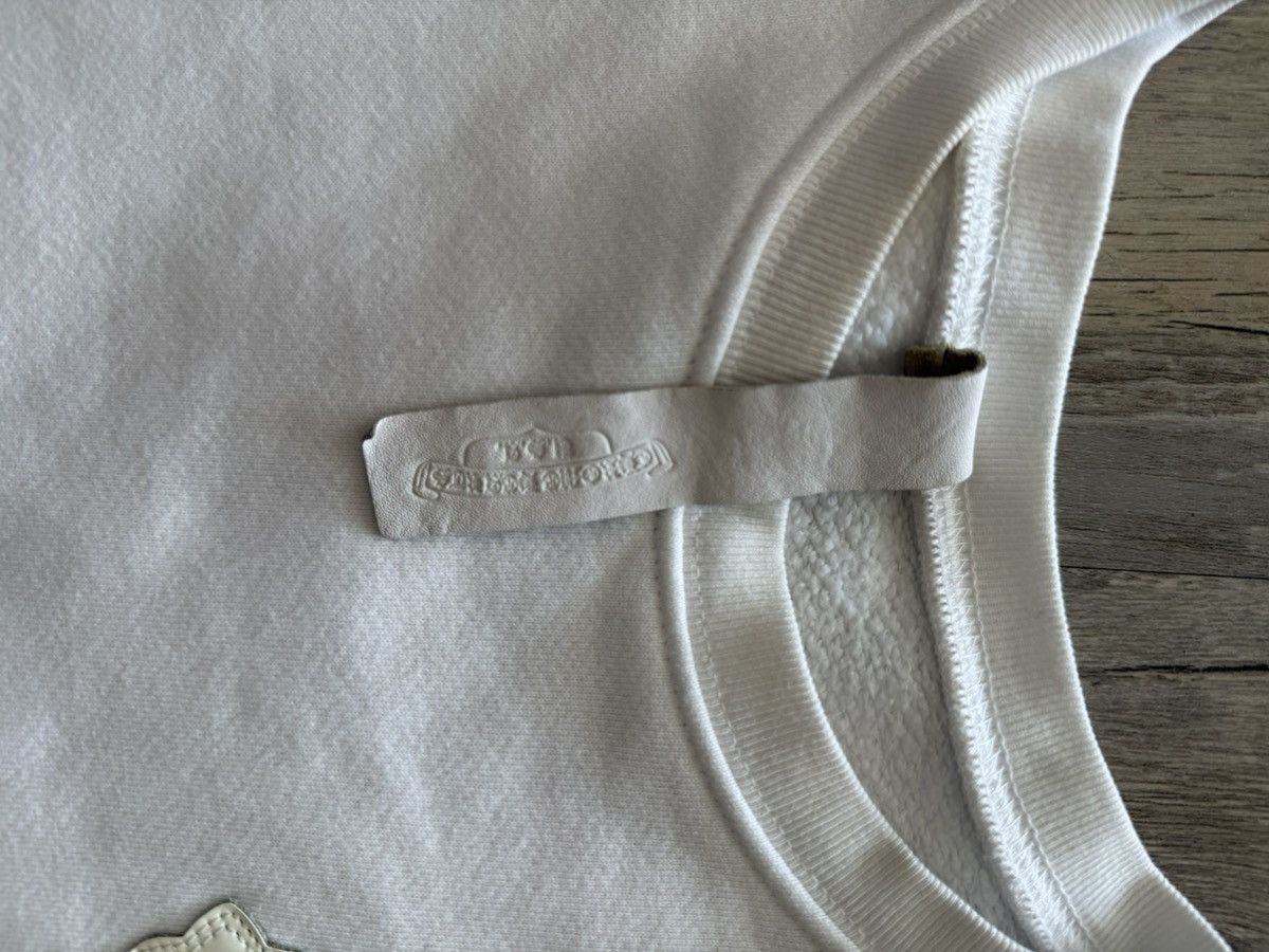 Chrome Hearts Cross Patch Crewneck Sweatshirt White 23 Patches Size US L / EU 52-54 / 3 - 3 Thumbnail
