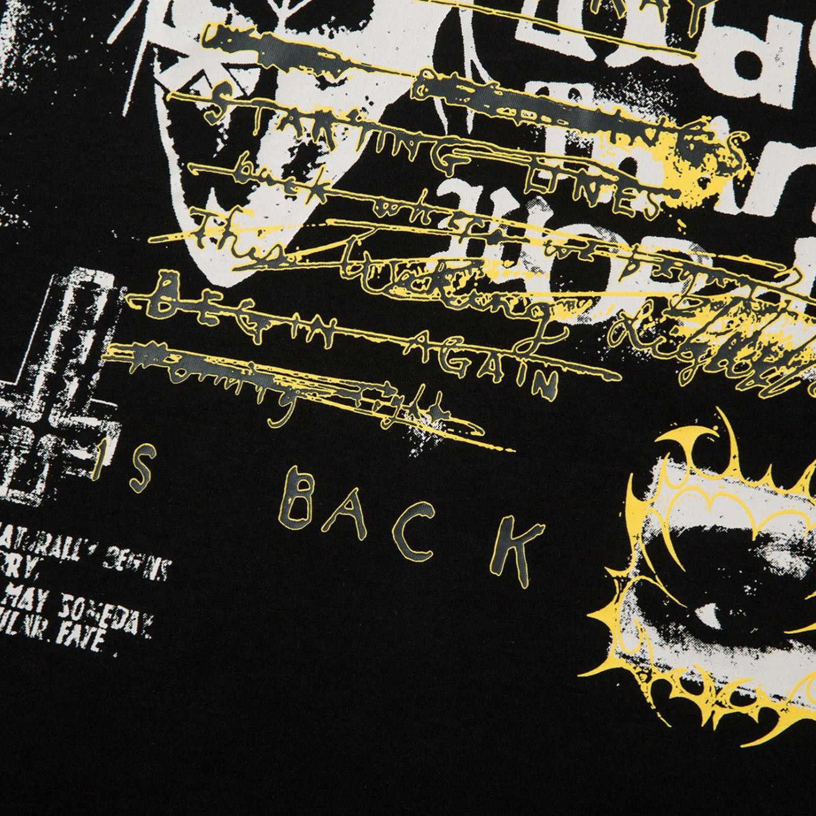 Vintage Actions - Black Layered Graphic Long-Sleeve Tee Size US M / EU 48-50 / 2 - 2 Thumbnail