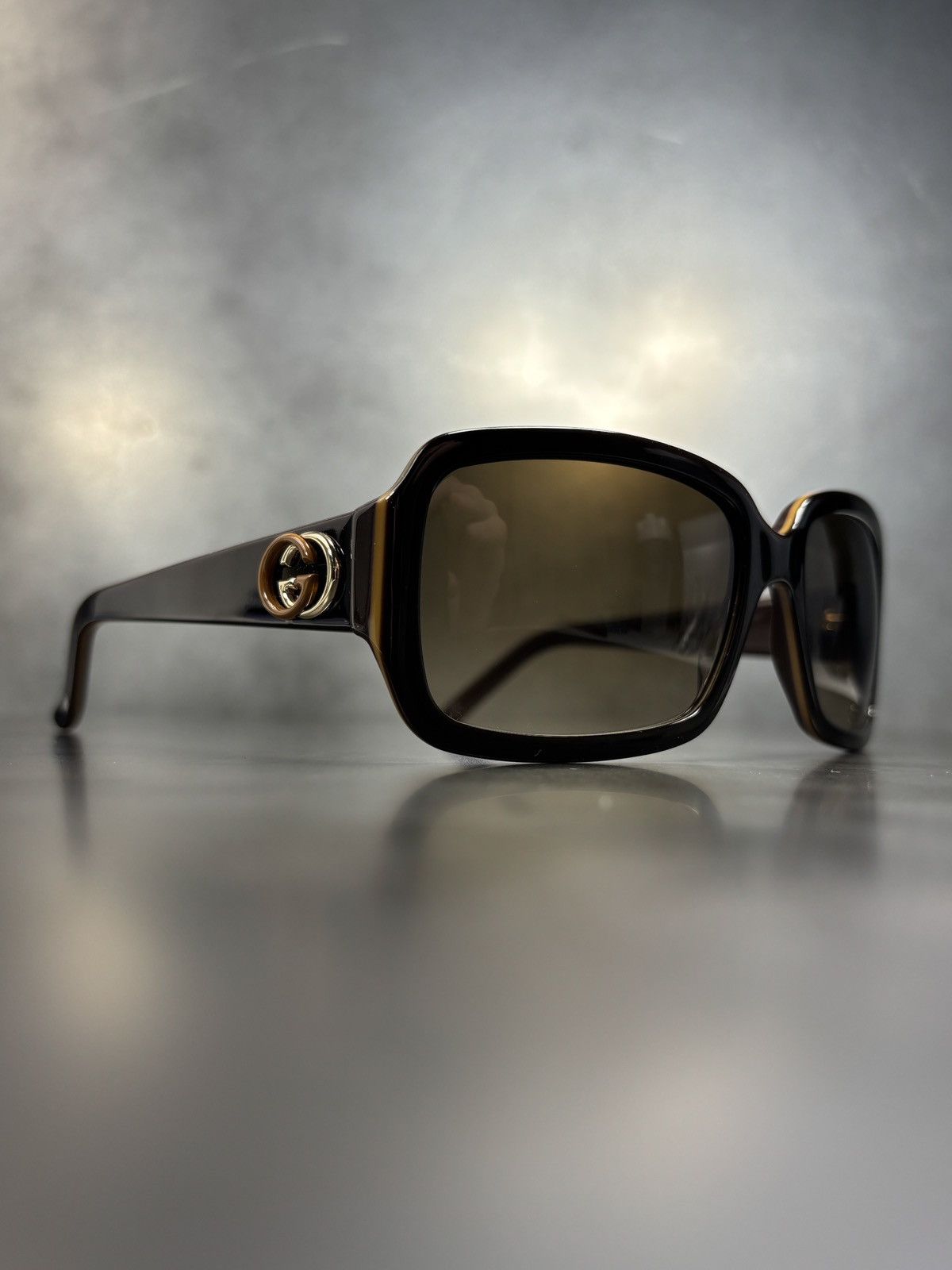 Gucci Gucci Sunglasses Overiszed Rectangular Italy GG 3159/S Size ONE SIZE - 18 Thumbnail
