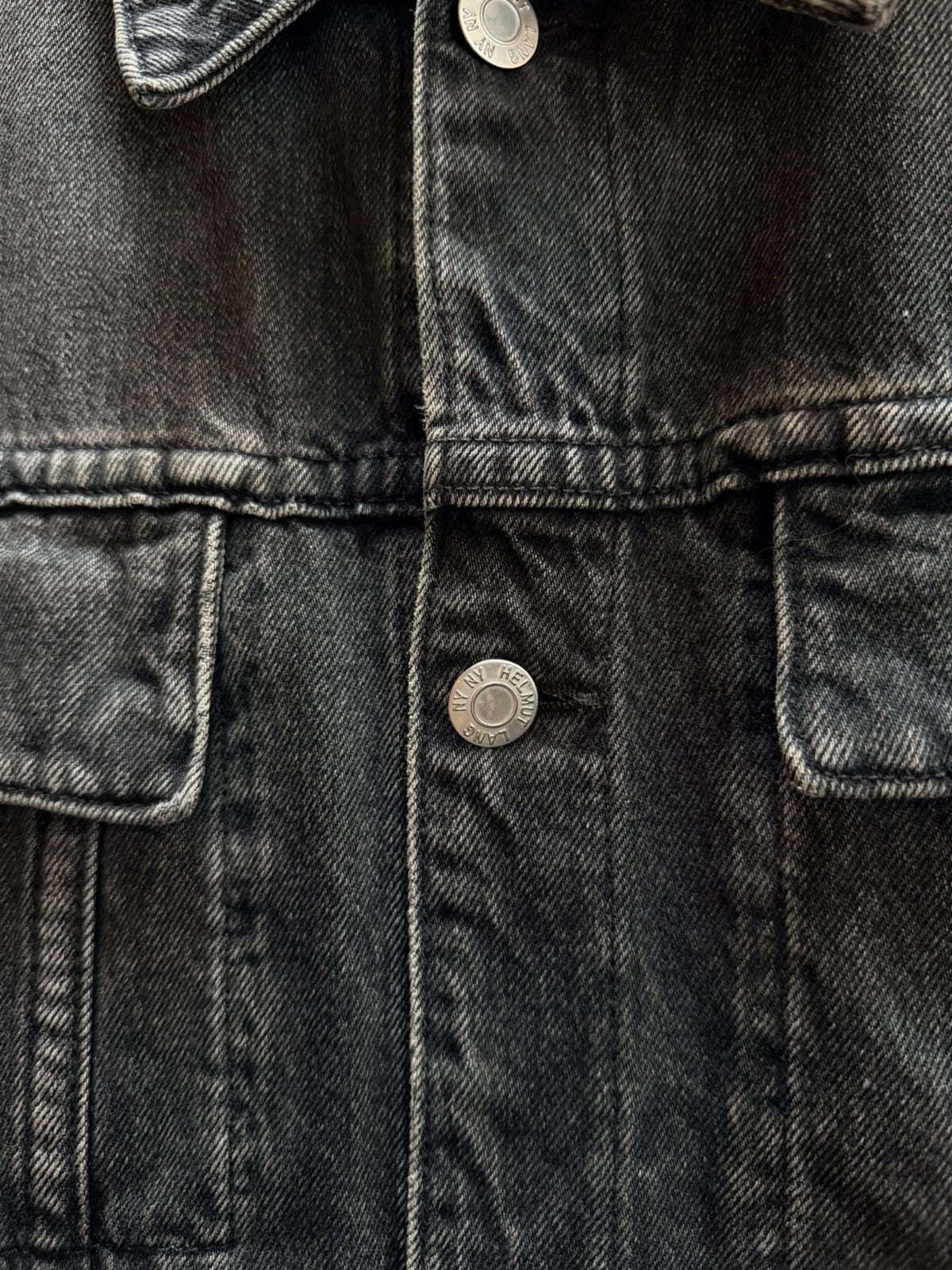 Helmut Lang Black Stonewash Denim Trucker Jacket Size US XL / EU 56 / 4 - 3 Thumbnail