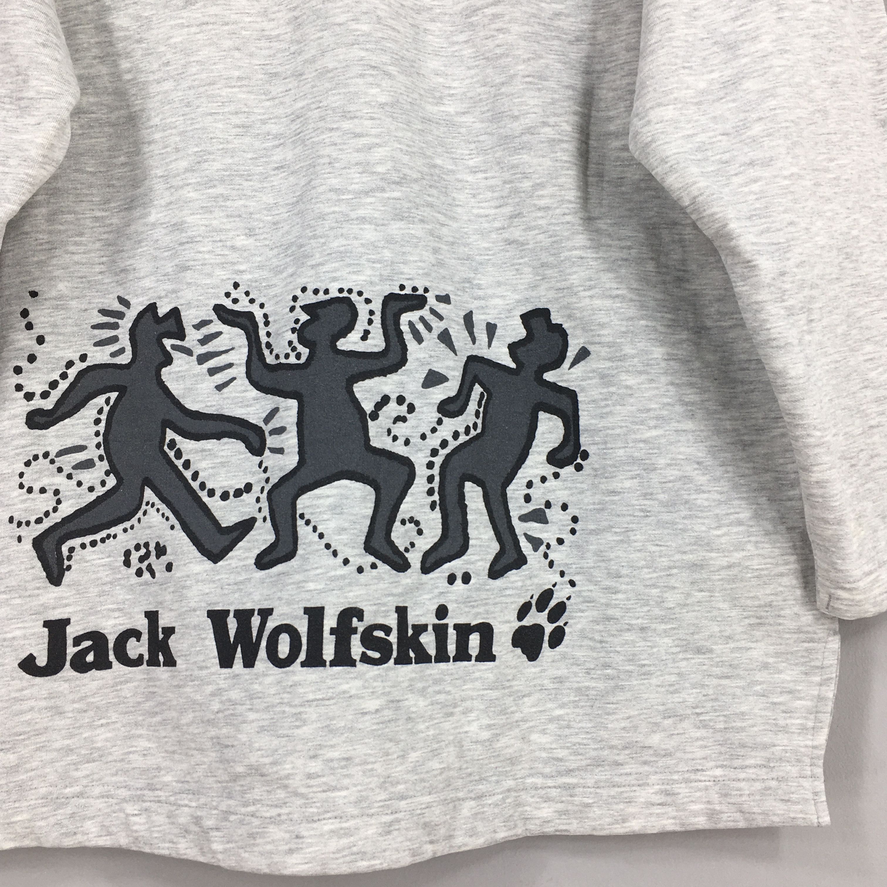 Jack Wolfskin × Vintage Vintage 90s Jack Wolfskin Weather Gear Gray Sweatshirt XL Size US XL / EU 56 / 4 - 8 Thumbnail