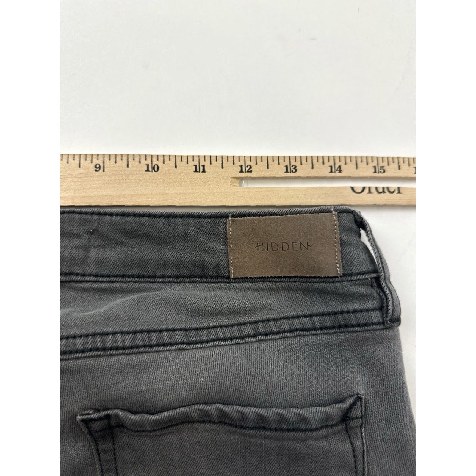 Vintage Hidden Jeans 28 Gray Skinny Mid Rise Zip Zipper Cotton Blend Denim 90s Bohemian Distressed Regular Women Jeans Style Slim Size 28" / US 6 / IT 42 - 7 Thumbnail