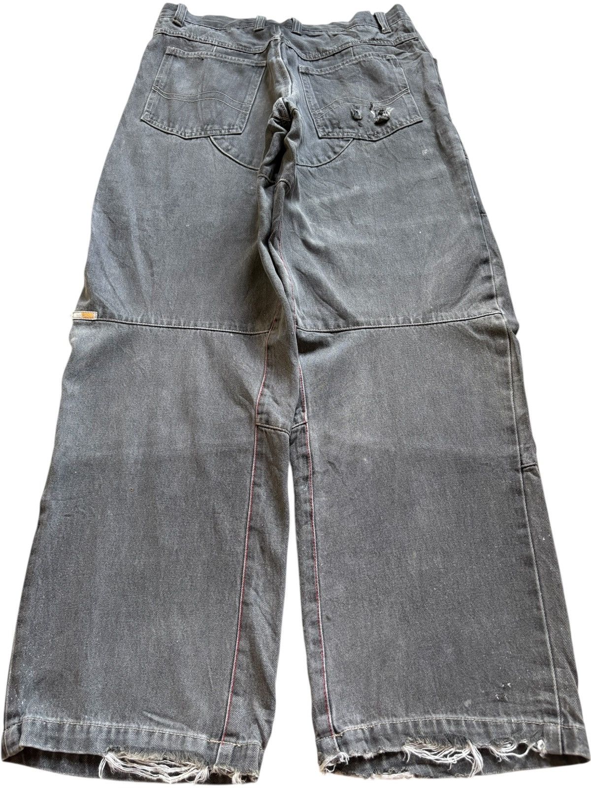 Vans Vintage Vans Painted Tactical Distressed Skate Baggy Jeans Size US 31 - 2 Thumbnail