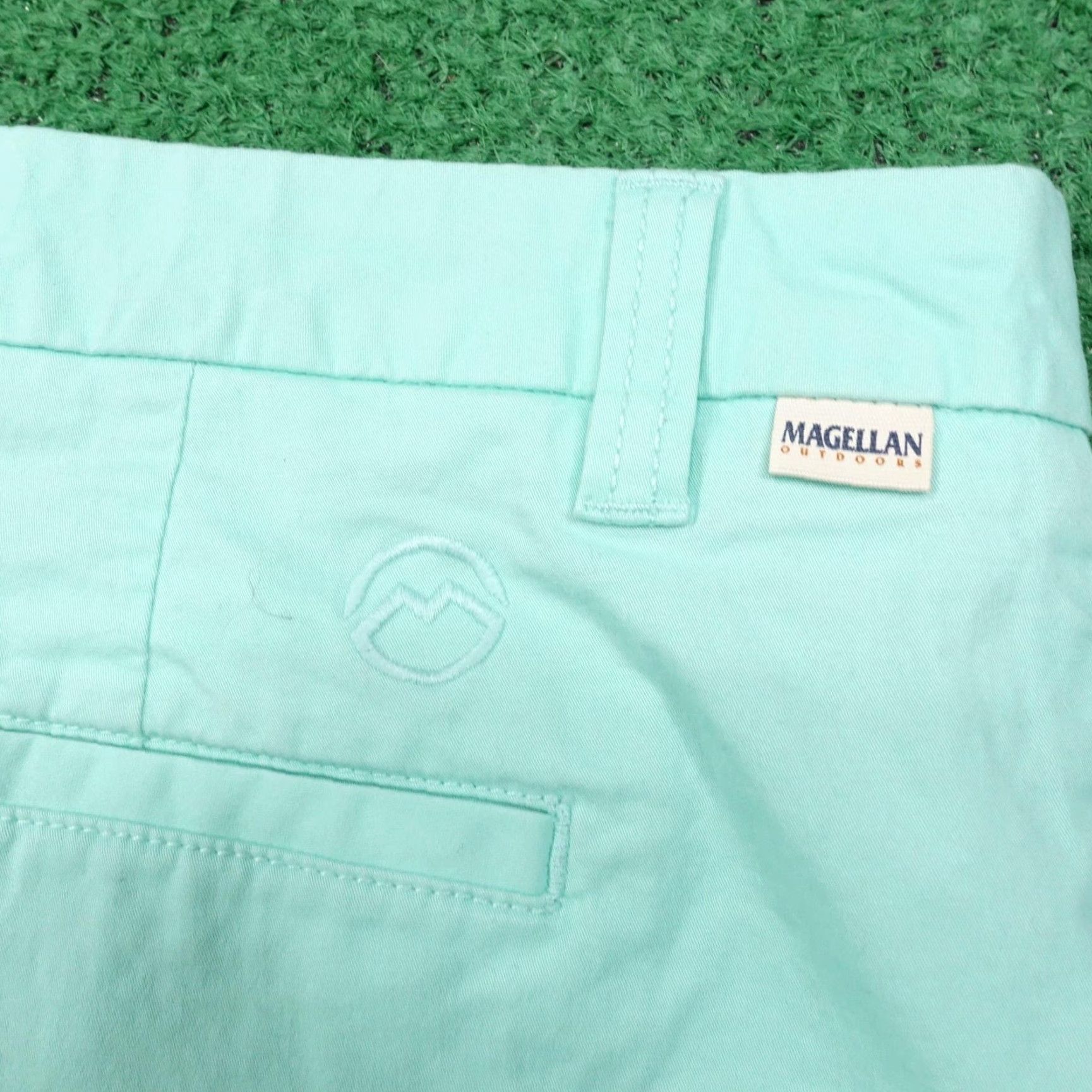 Vintage Magellan Outdoors Shorts Womens 16 Green Chino Stretch Twill Casual 38x4.5 Size 38" / US 16 / IT 52 - 5 Thumbnail
