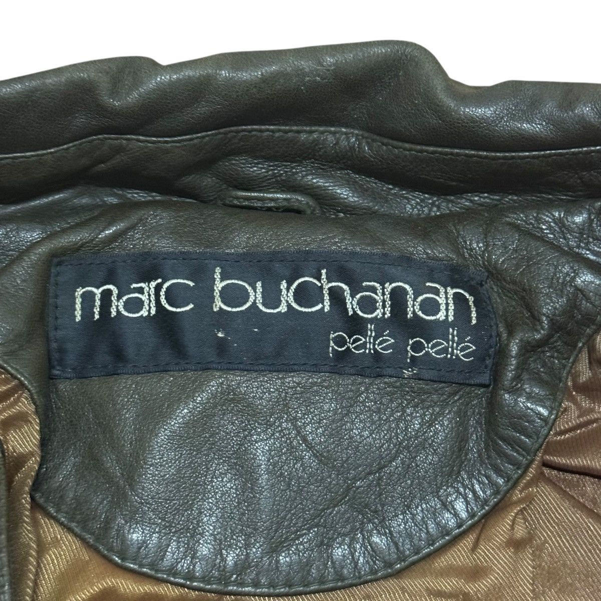Marc Buchanan × Vintage Marc Buchanan Pelle Pelle Leather Jacke Brown Size US L / EU 52-54 / 3 - 10 Thumbnail