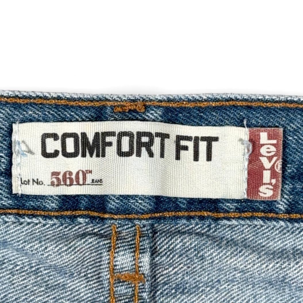 Levi's VINTAGE Levi's 560 Jeans Mens 38x32 Light Wash Comfort Fit Tapered 5-Pocket Denim Blue Size US 38 / EU 54 - 5 Thumbnail