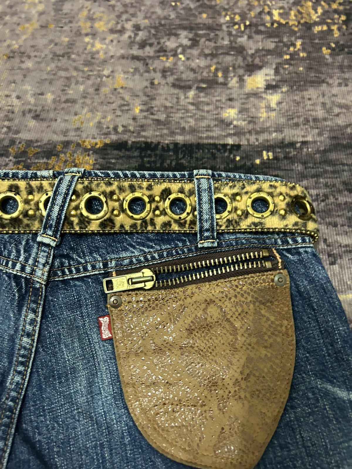 Tornado Mart RNA Inc Japan Distressed Snake Pocket Back Size US 31 - 14 Thumbnail