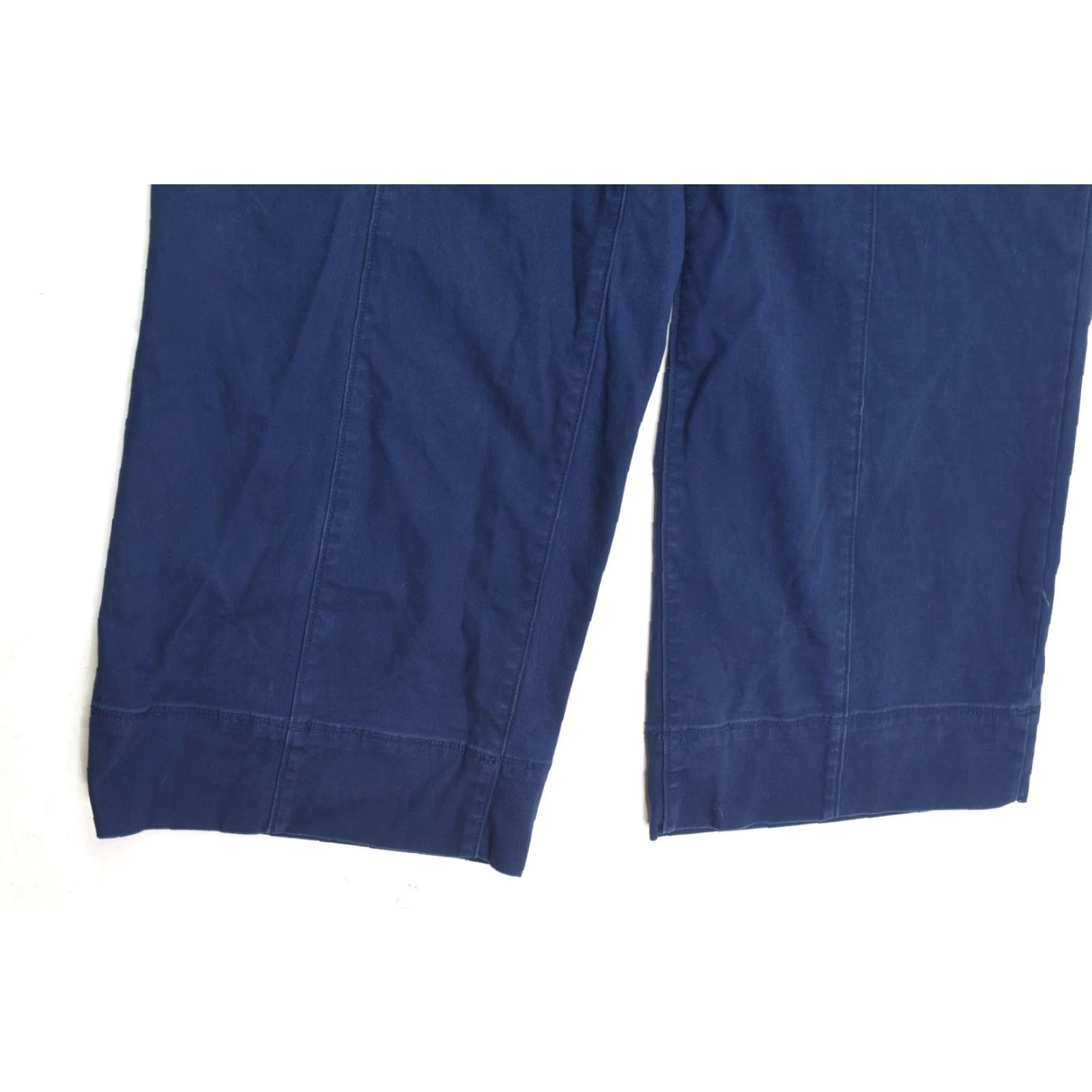 Vintage Duluth Chino Wide Leg Crop Pants Womens 10 Blue High-Rise Cotton Size 32" / US 10 / IT 46 - 4 Thumbnail