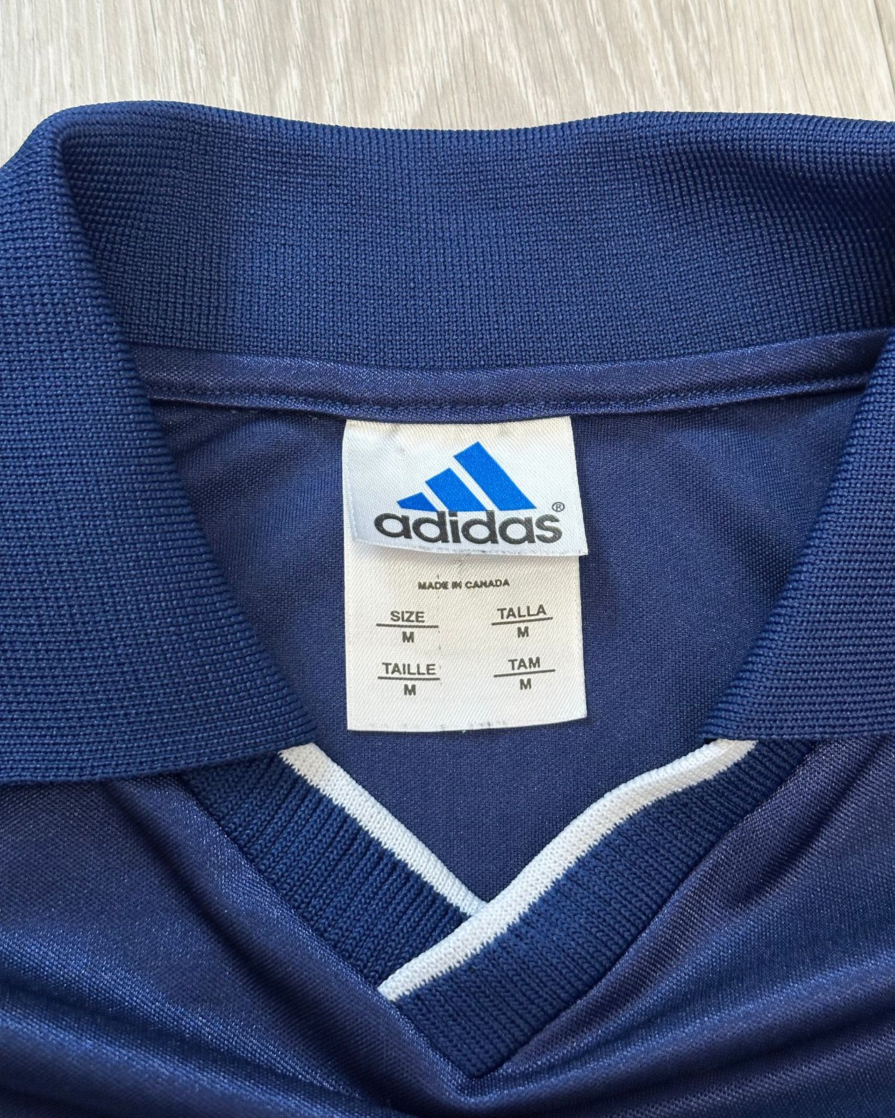 Adidas Vintage 90's Adidas #9 Navy Blue Soccer Jersey - Size Medium Size US M / EU 48-50 / 2 - 5 Thumbnail
