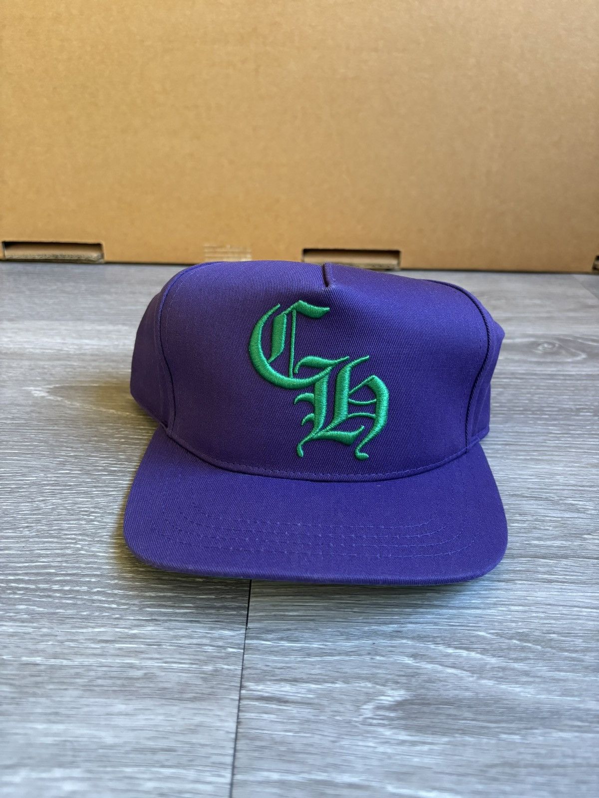 Chrome Hearts Chrome Hearts CH Baseball Cap Purple/Green Snapback Hat Size ONE SIZE - 10 Thumbnail