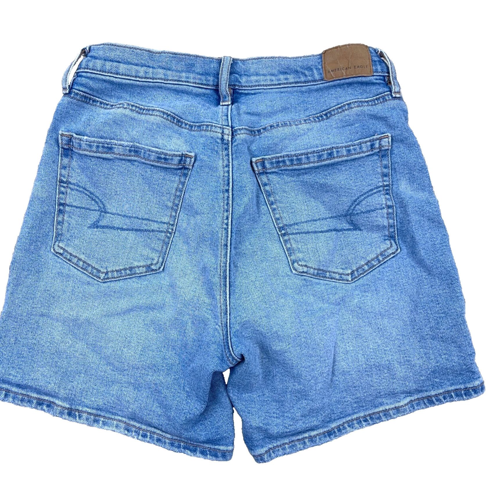 American Eagle Outfitters American Eagle Outfitters Shorts Women 0 Relaxed Fit Denim Light Blue 5-Pocket Jorts Distressed Holes Modern Classic Casual Women Size 25" / US 0 / IT 36 - 2 Thumbnail