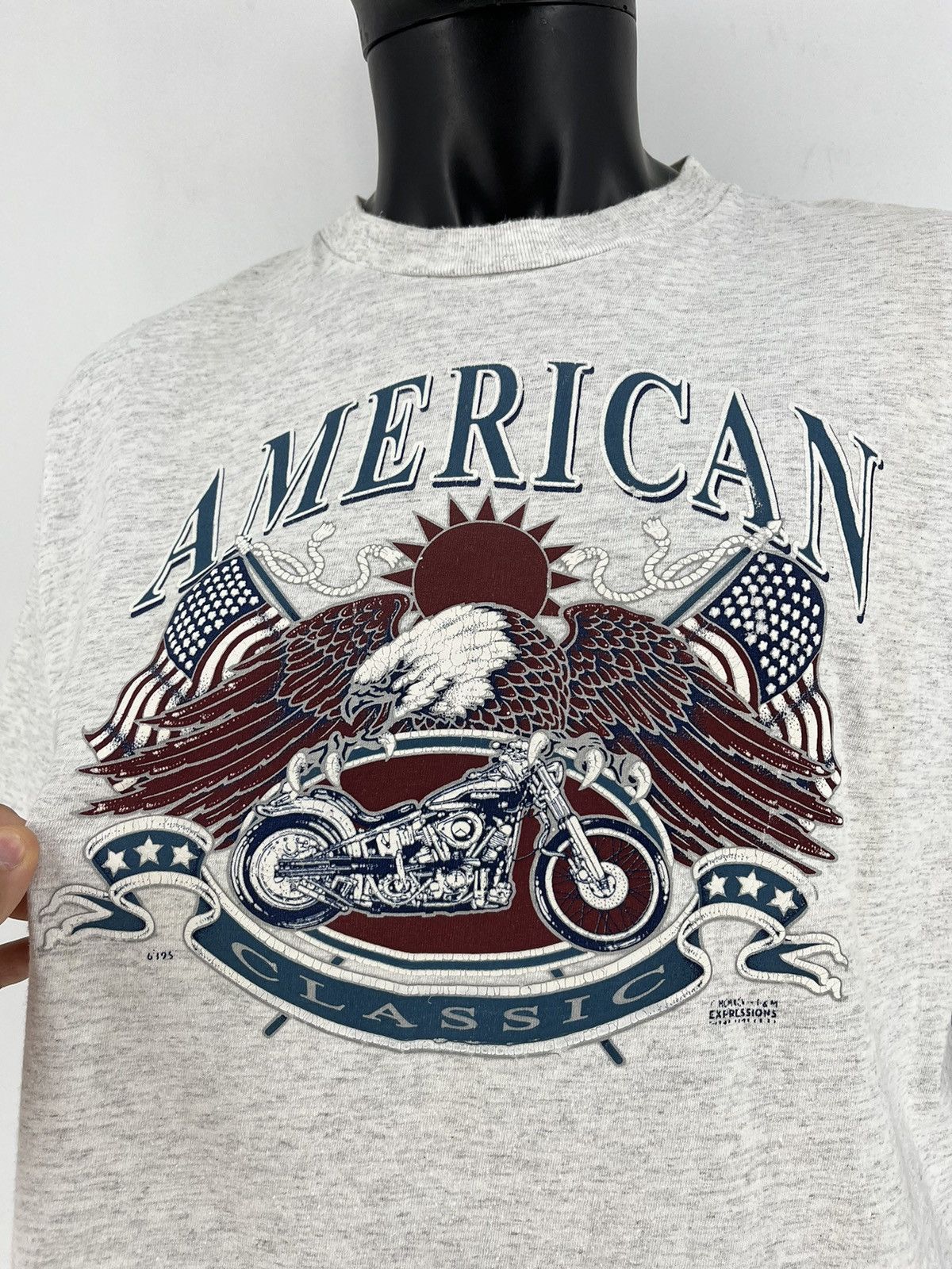 Harley Davidson Crazy Vintage American Chopper graphic T-shirt Bike tee Size US XL / EU 56 / 4 - 6 Thumbnail