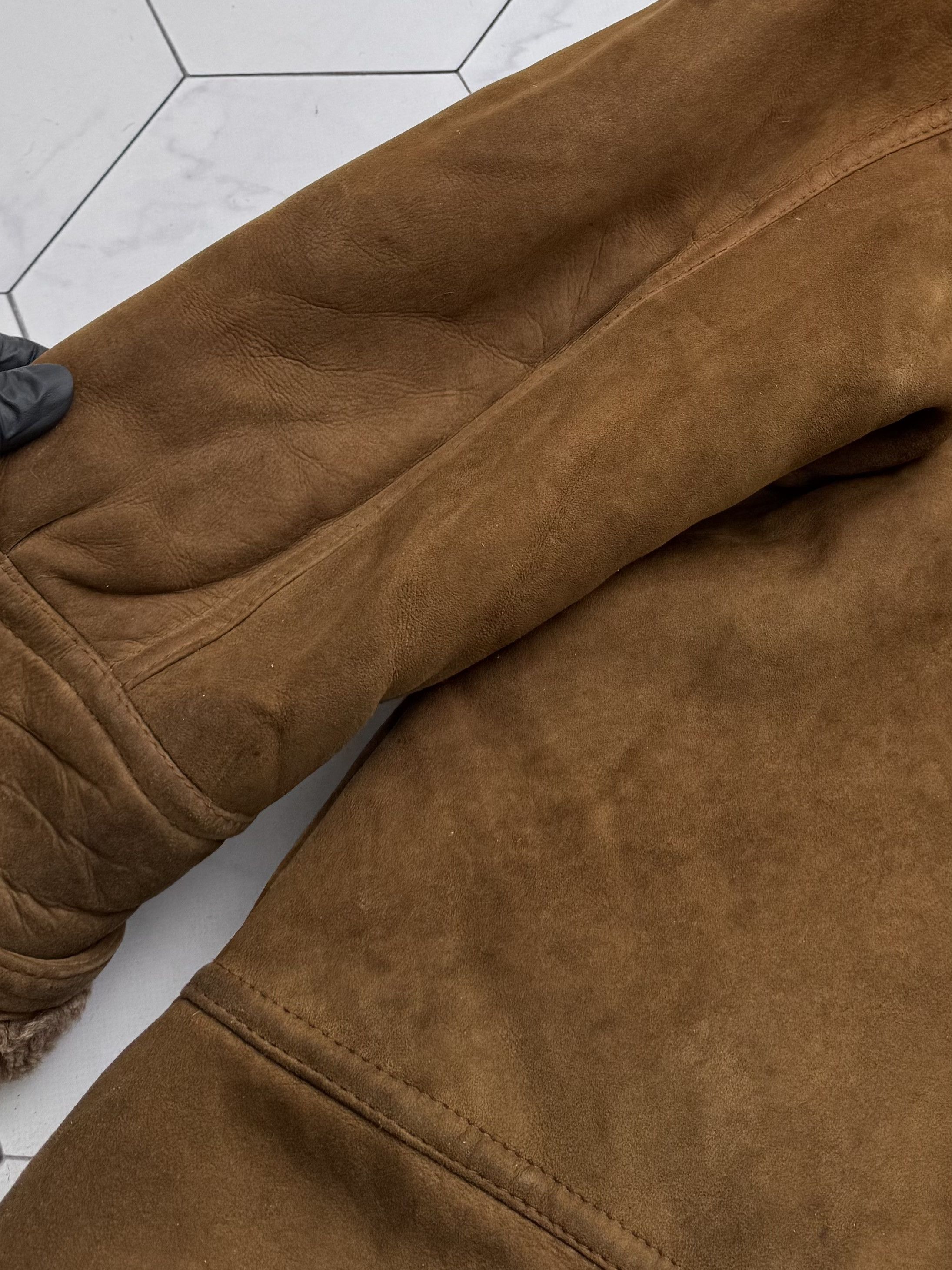Vintage Vintage Real Sheepskin Coat Hooded Leather Winter Outerwear Size L / US 10 / IT 46 - 23 Thumbnail