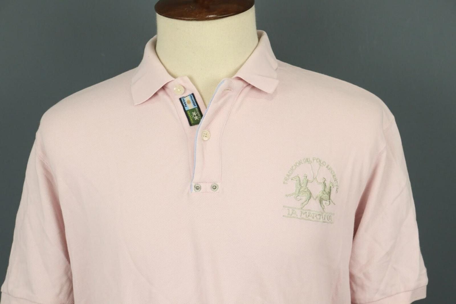 La Martina La Martina Pink Short Sleeve Polo Shirt Size 2XL Size US XXL / EU 58 / 5 - 3 Thumbnail