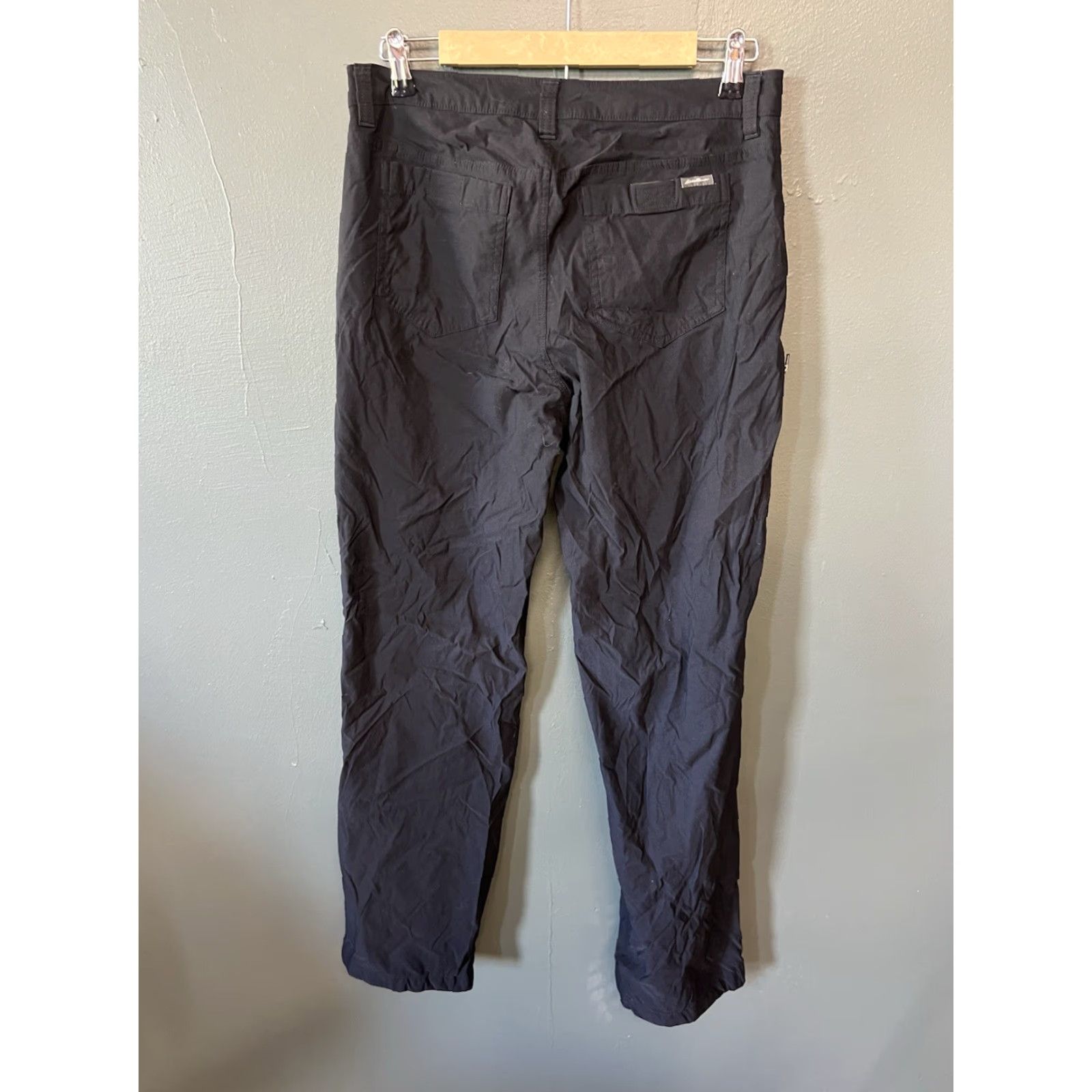 Eddie Bauer Eddie Bauer Mens Black Chino Outdoor Nylong Lined Pants Regular 32 x 32 Pant Black Chino Lined Outdoor Nylong 32x32 Mens Eddie Bauer Size US 32 / EU 48 - 2 Thumbnail