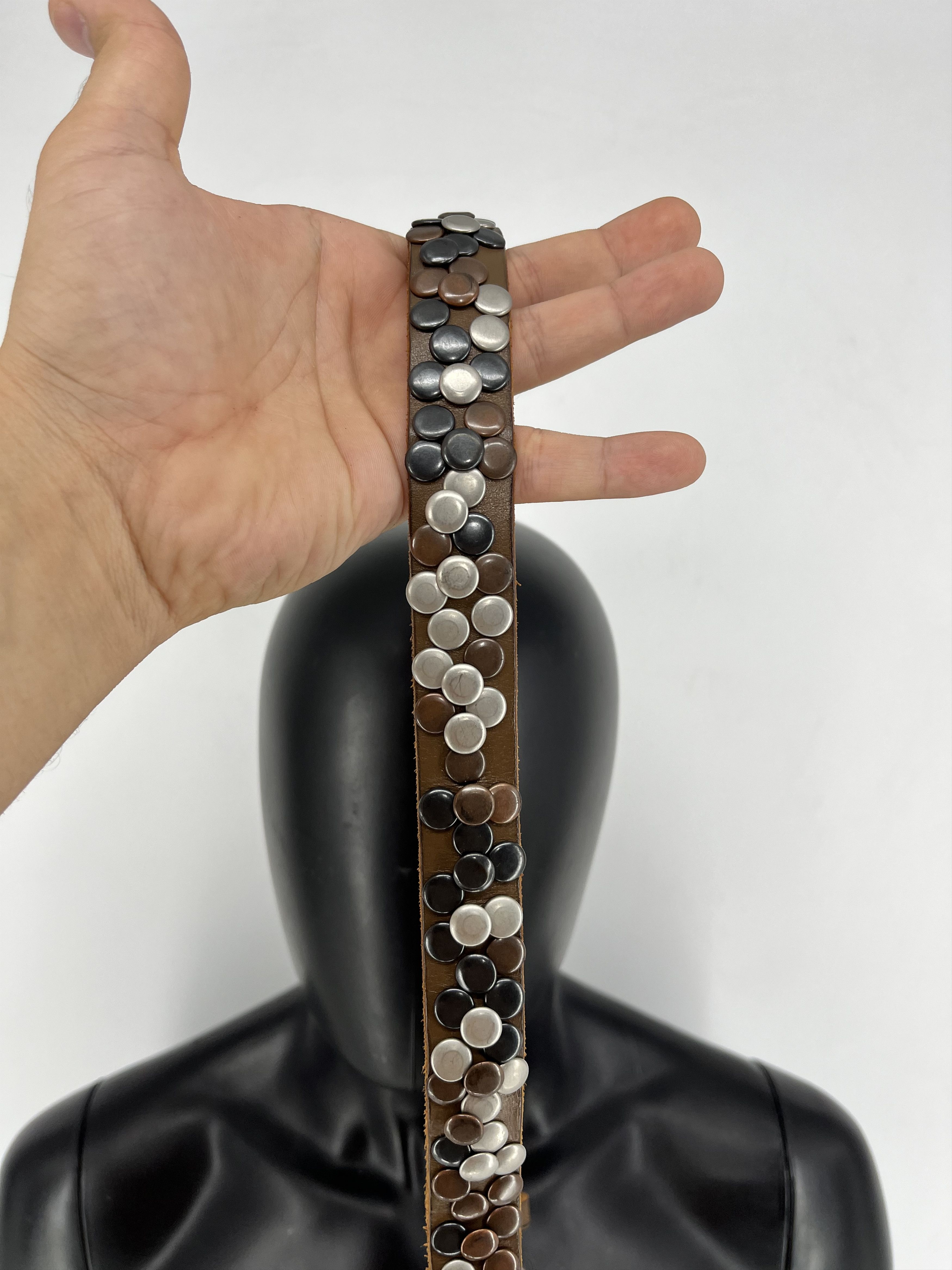 Japanese Brand × Vintage Vintage 90s Punk Belt Leather Band Rock Y2K 90s Y2K Size ONE SIZE - 4 Thumbnail