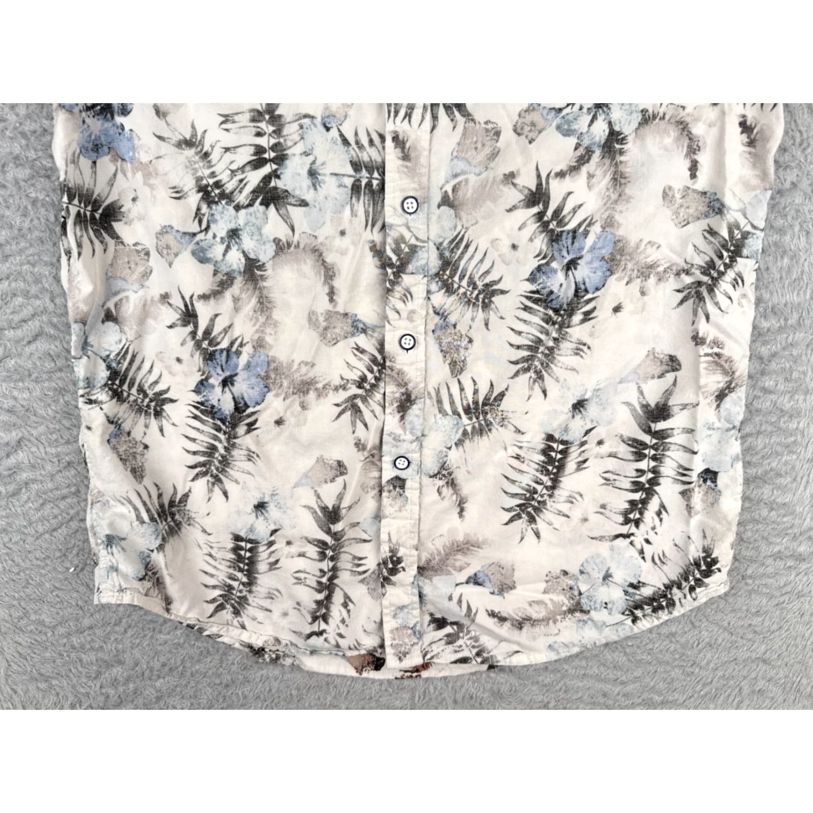 Vintage VINTAGE REPORT COLLECTION Shirt Men Medium White Floral Cotton Slim Fit Hawaiian (90s Theme) Mens Size US M / EU 48-50 / 2 - 5 Thumbnail