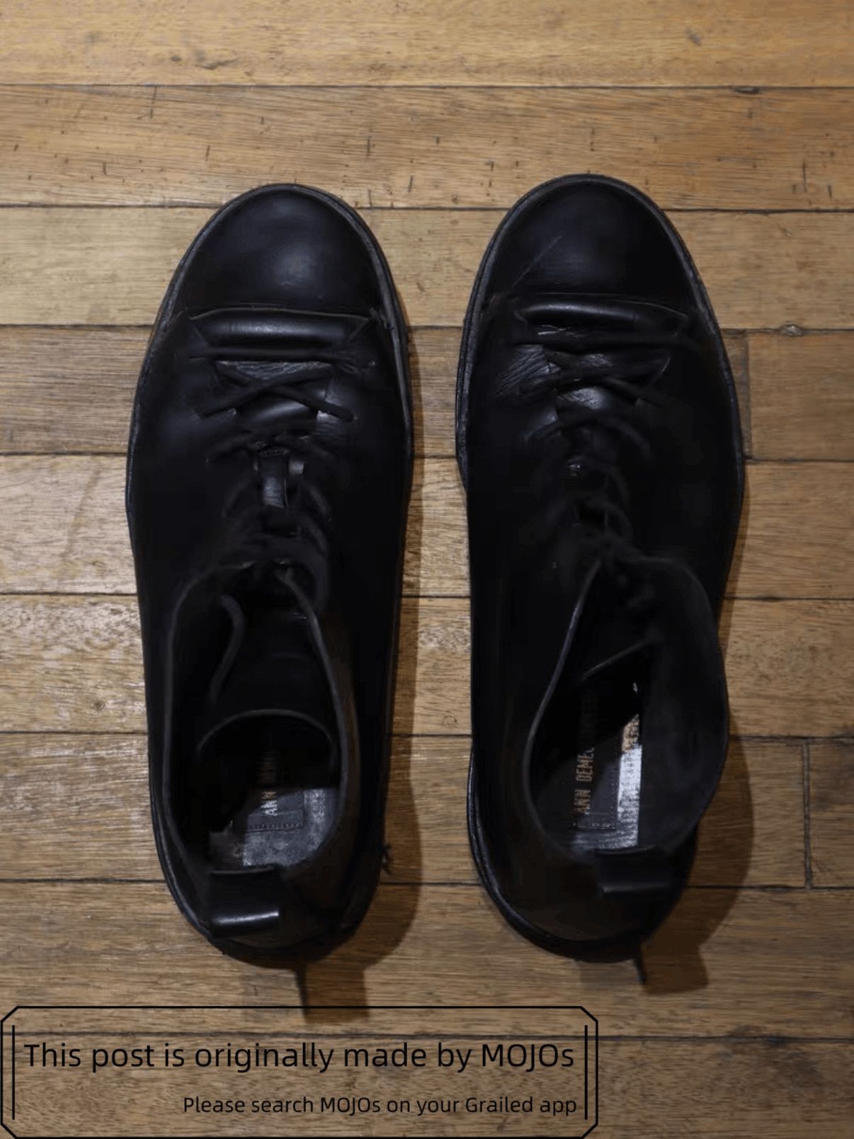 Ann Demeulemeester Sz 43 Ann Demeulemeester Triple Black Leather Hi-top Size US 10 / EU 43 - 5 Thumbnail