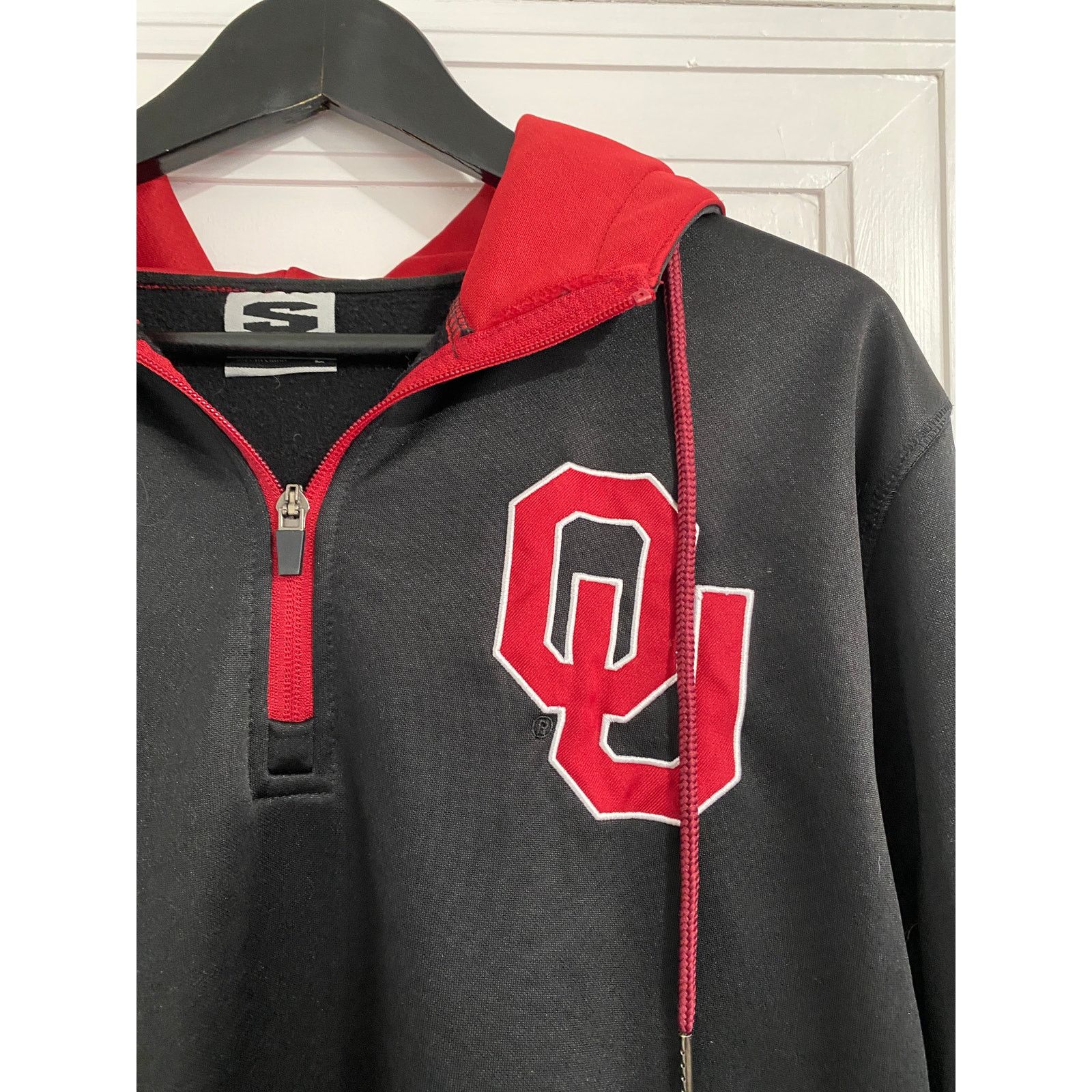 Stadium Goods Oklahoma Sooners Stitched 1/4-Zip Hoodie Sweatshirt Size L Size US L / EU 52-54 / 3 - 2 Thumbnail
