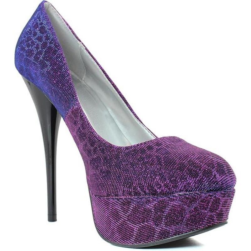 Other QUPID Berry Fabric Leopard Lurex Fabric Heels Pumps | 7.5 Size US 7.5 / IT 37.5 - 1 Thumbnail