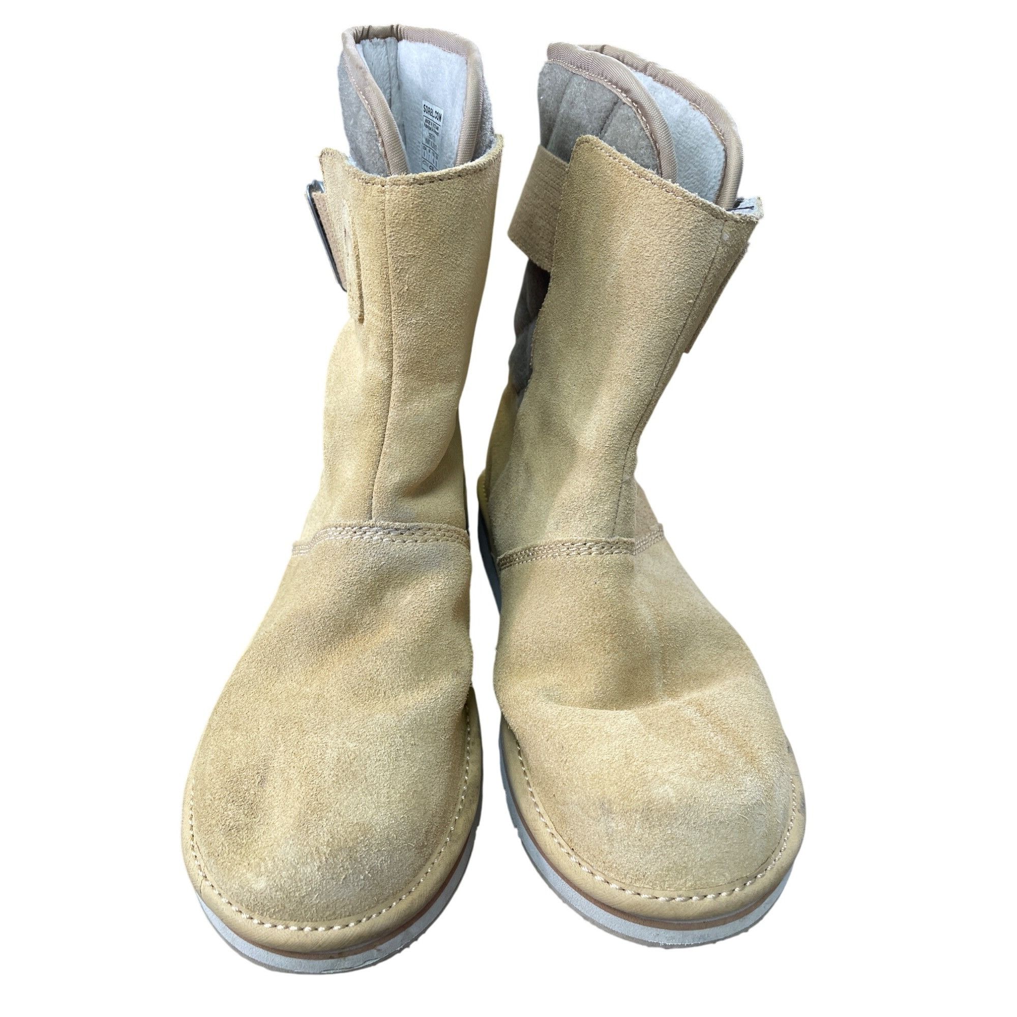 SOREL Sorel womans tan gray suede lined winter fall mid calf boots Size US 9 / IT 39 - 8 Thumbnail