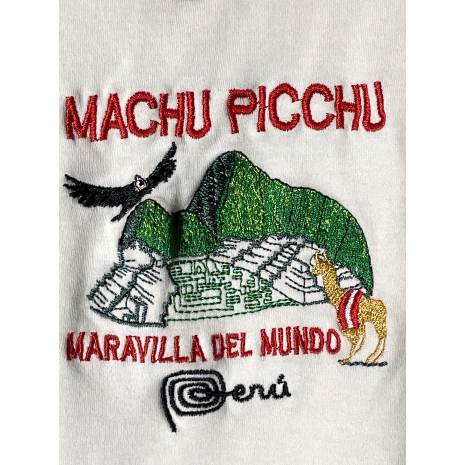 Vintage VINTAGE Machu Picchu T-Shirt XL Llama Embroidered Peru RUNS SMALL Sz XL Mens Womens Boys Girls Size XL / US 12-14 / IT 48-50 - 3 Thumbnail