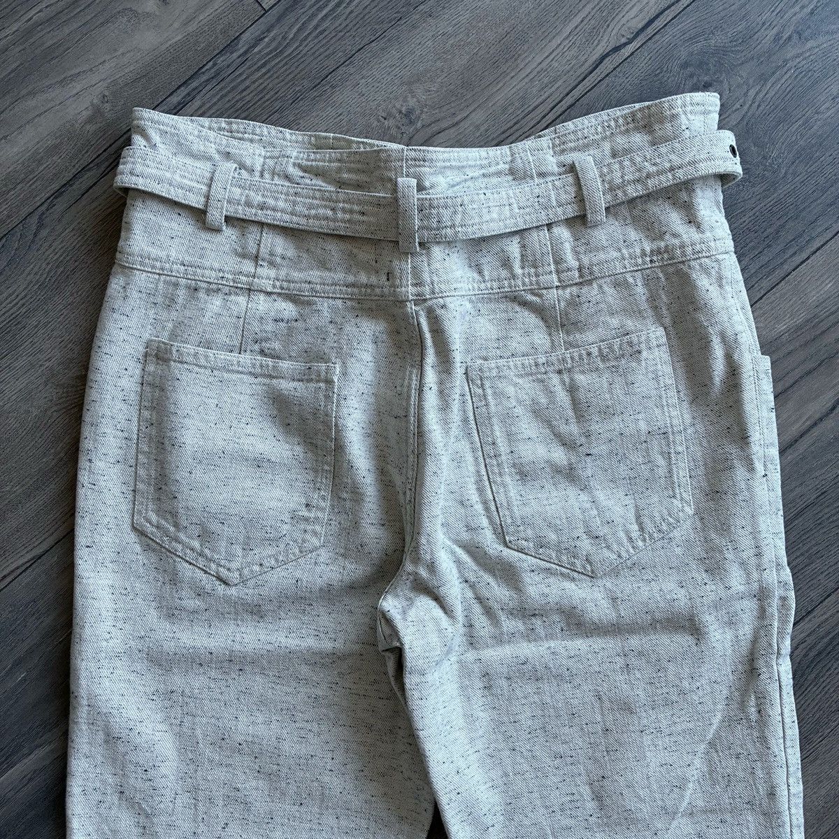 Isabel Marant Isabel Marant Gray Medley Cotton Twill Belted Pants Size 32" / US 10 / IT 46 - 8 Thumbnail
