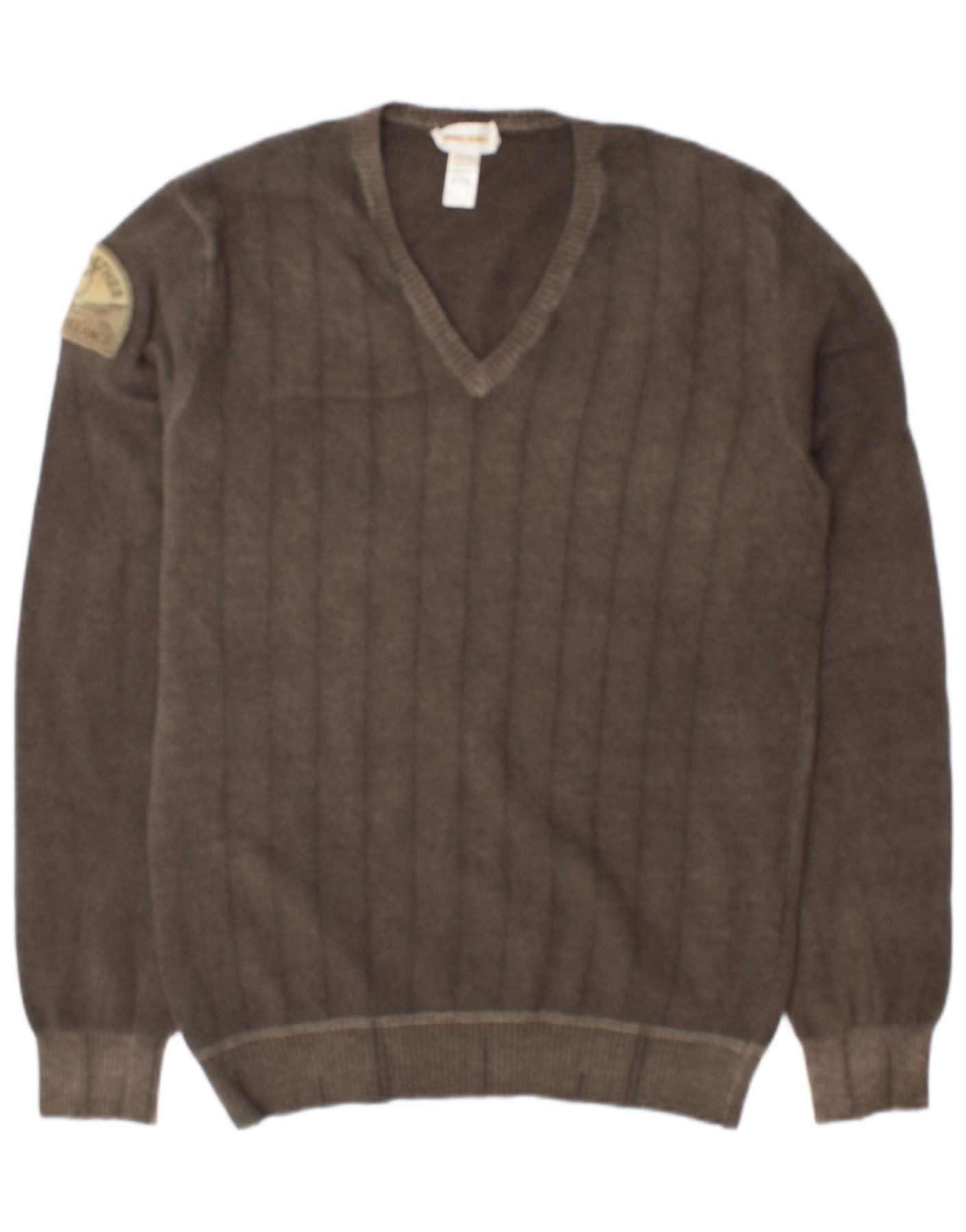 Diesel Mens V-Neck Jumper Sweater XL Grey Wool Size US XXL / EU 58 / 5 - 1 Thumbnail
