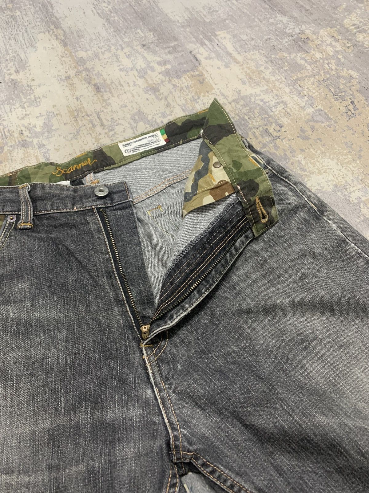 FDMTL JAPAN Fundamental Faded Baggy Jeans Size US 34 / EU 50 - 7 Thumbnail