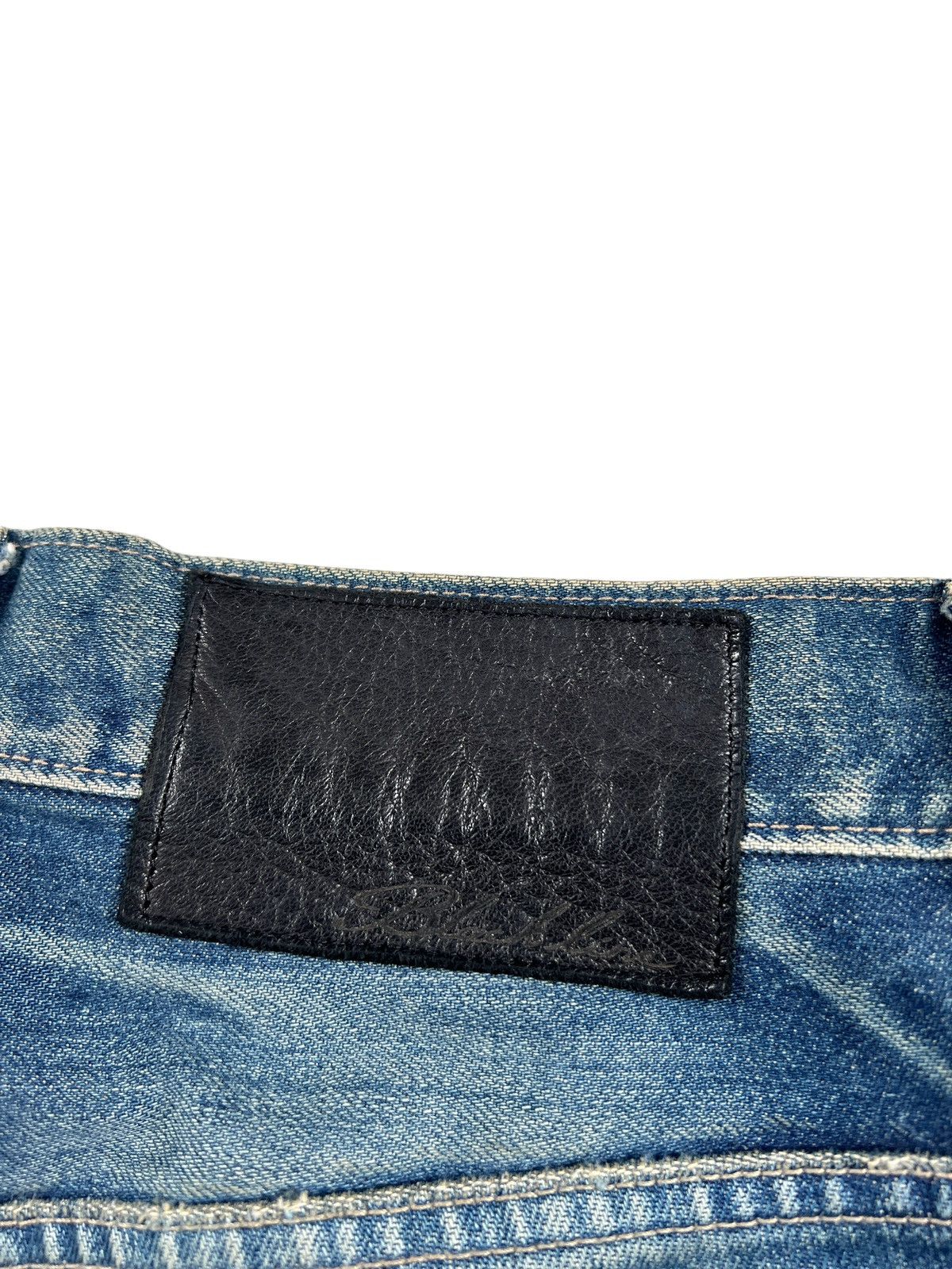 5351 POUR LES HOMMES × Japanese Brand Black Line by 5351 Pour Les Hommes Distressed Slim Denim Size US 32 / EU 48 - 13 Thumbnail