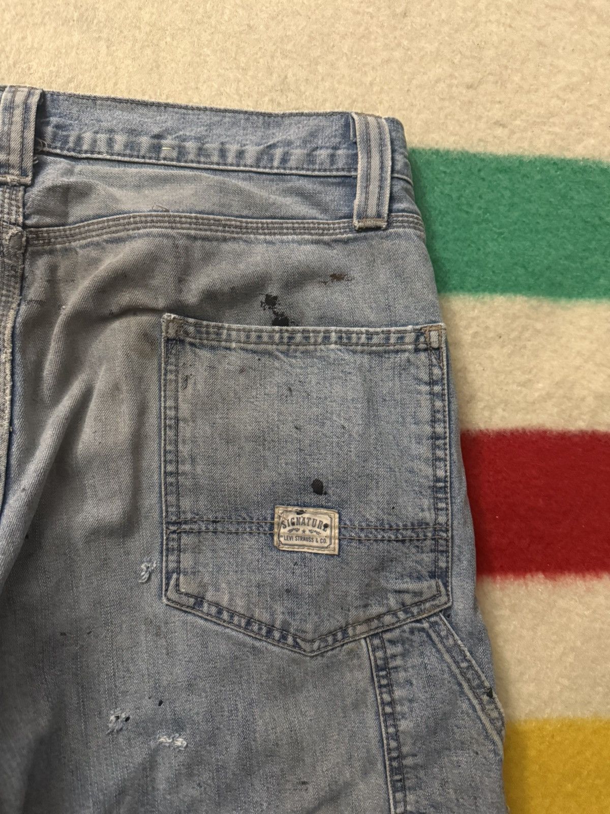 Levi's Levi’s Painter Paint Splatter Helmut Lang Style Mud Jeans Size US 34 / EU 50 - 8 Thumbnail
