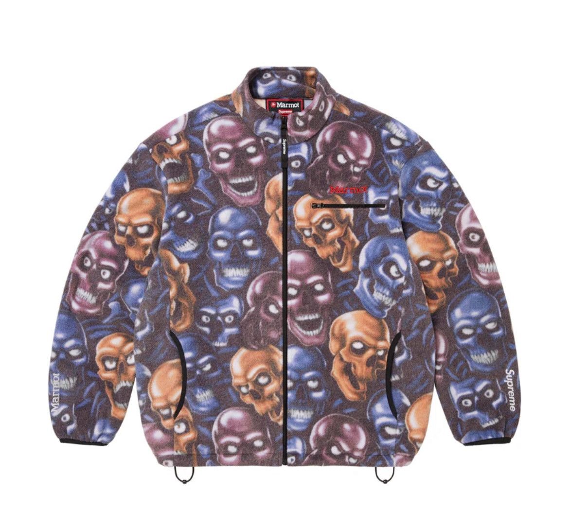 Supreme Supreme Marmot Skull Pile Fleece Jacket Size US L / EU 52-54 / 3 - 1 Thumbnail