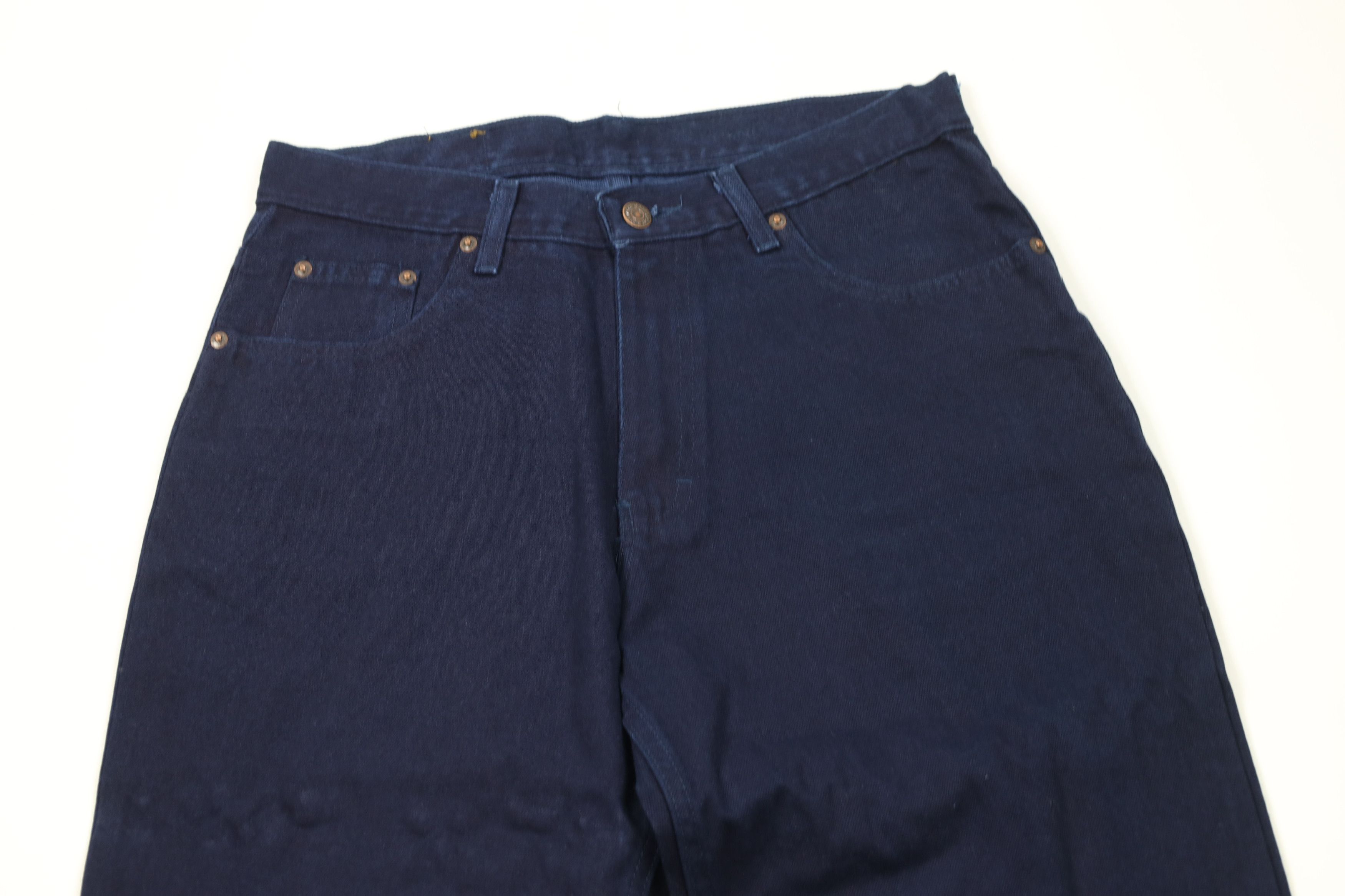 Vintage Deadstock Vintage 90s Streetwear Leg Denim Jeans Blue Size US 30 / EU 46 - 2 Thumbnail