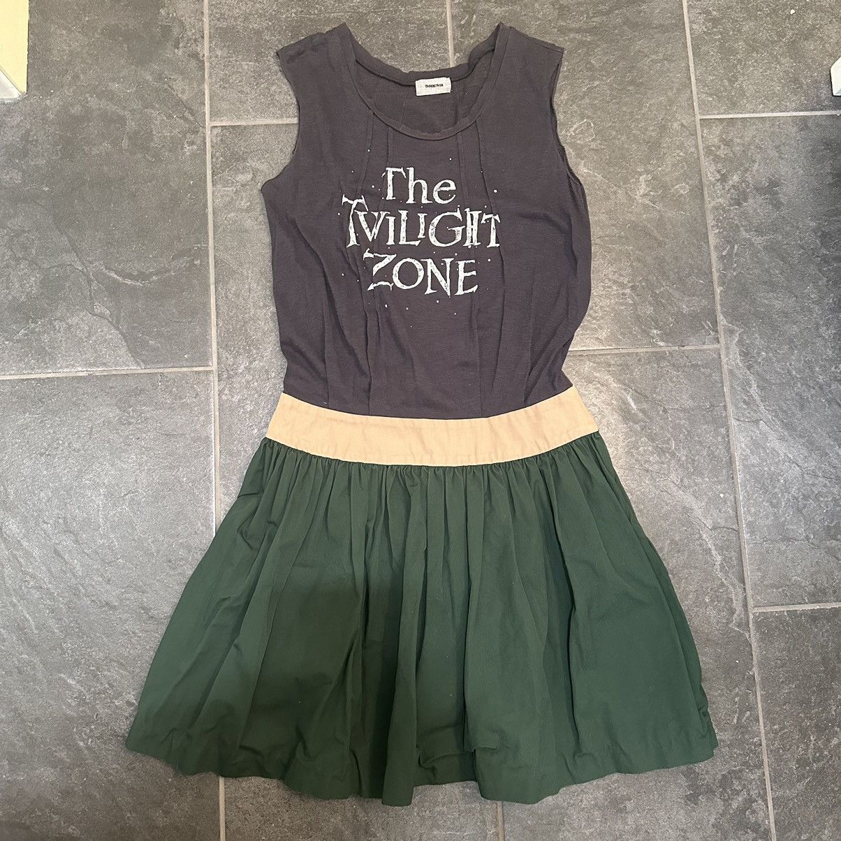 Undercover UNDERCOVER TWILIGHT ZONE HYBRID T-SHIRT DRESS S/S12