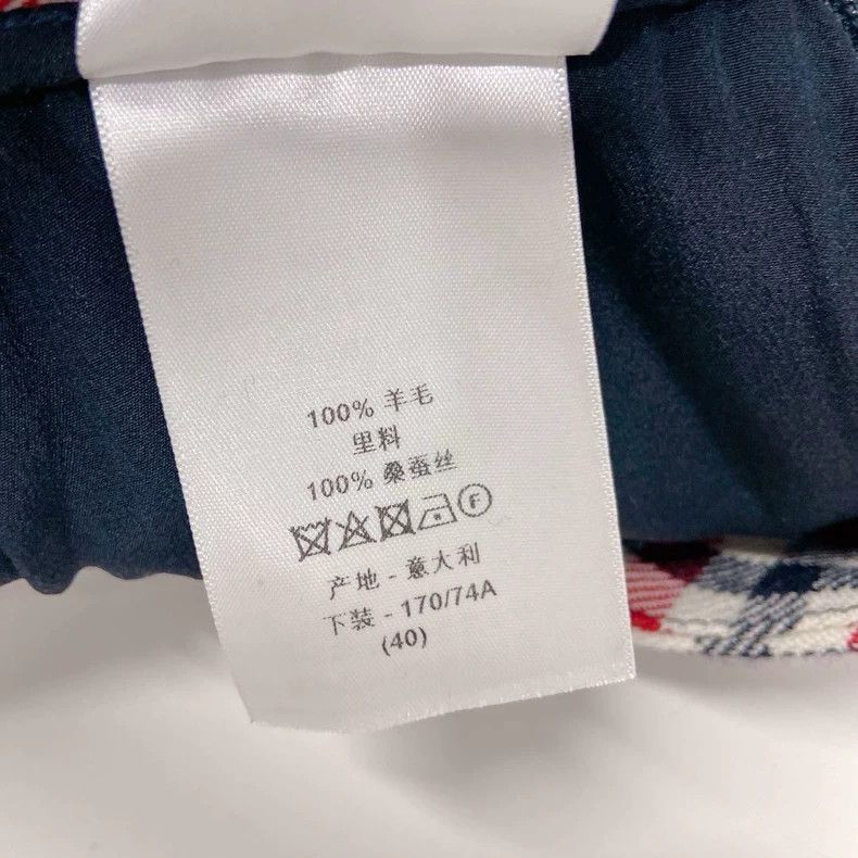 Dior Dior Red plaid wool skirt Size 26" / US 2 / IT 38 - 8 Thumbnail