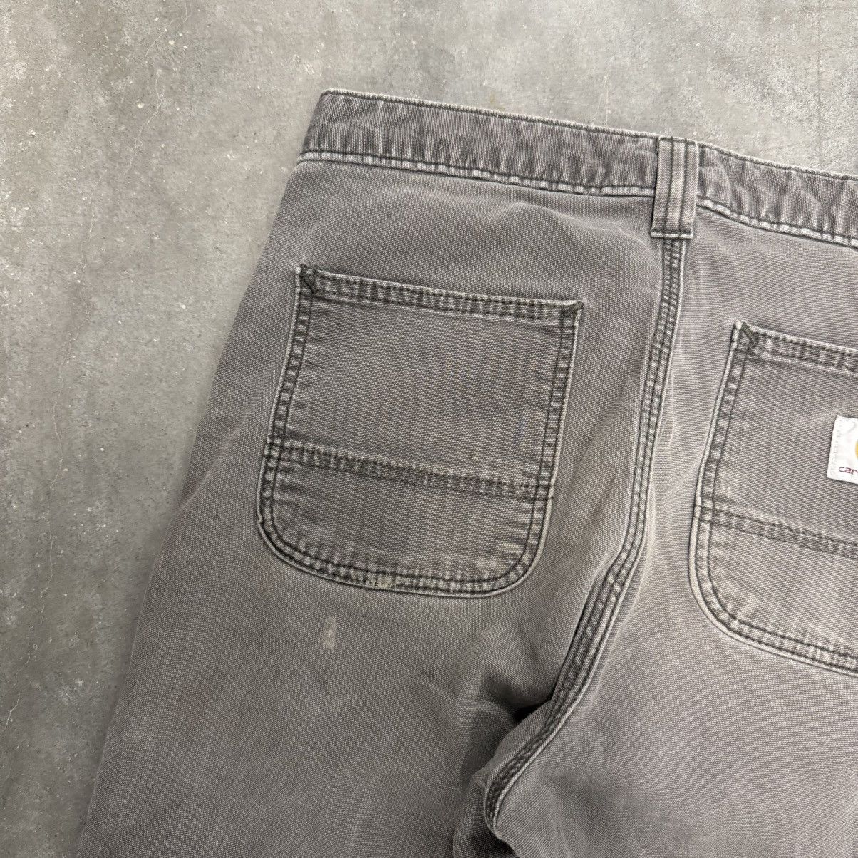 Carhartt × Vintage VTG Fucked Up Carhartt Paint Splatter Distressed Work Pants Size US 30 / EU 46 - 14 Thumbnail
